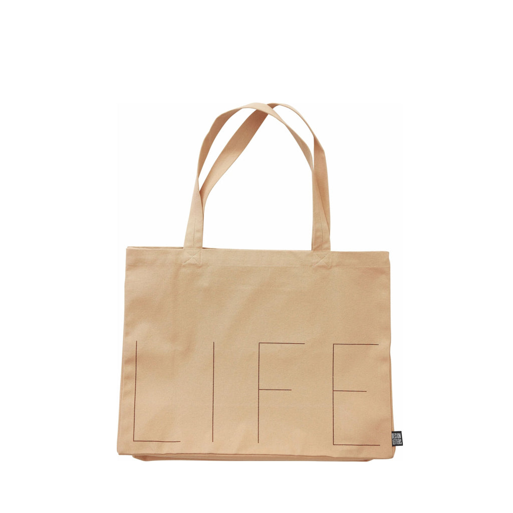 Design Letters Life Carrying Bag, Peach