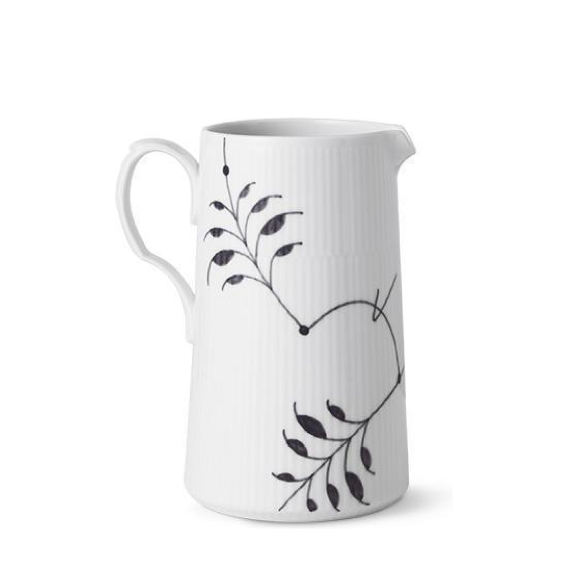 Royal Copenhagen Black Fluted Mega Jug, 1,5 L