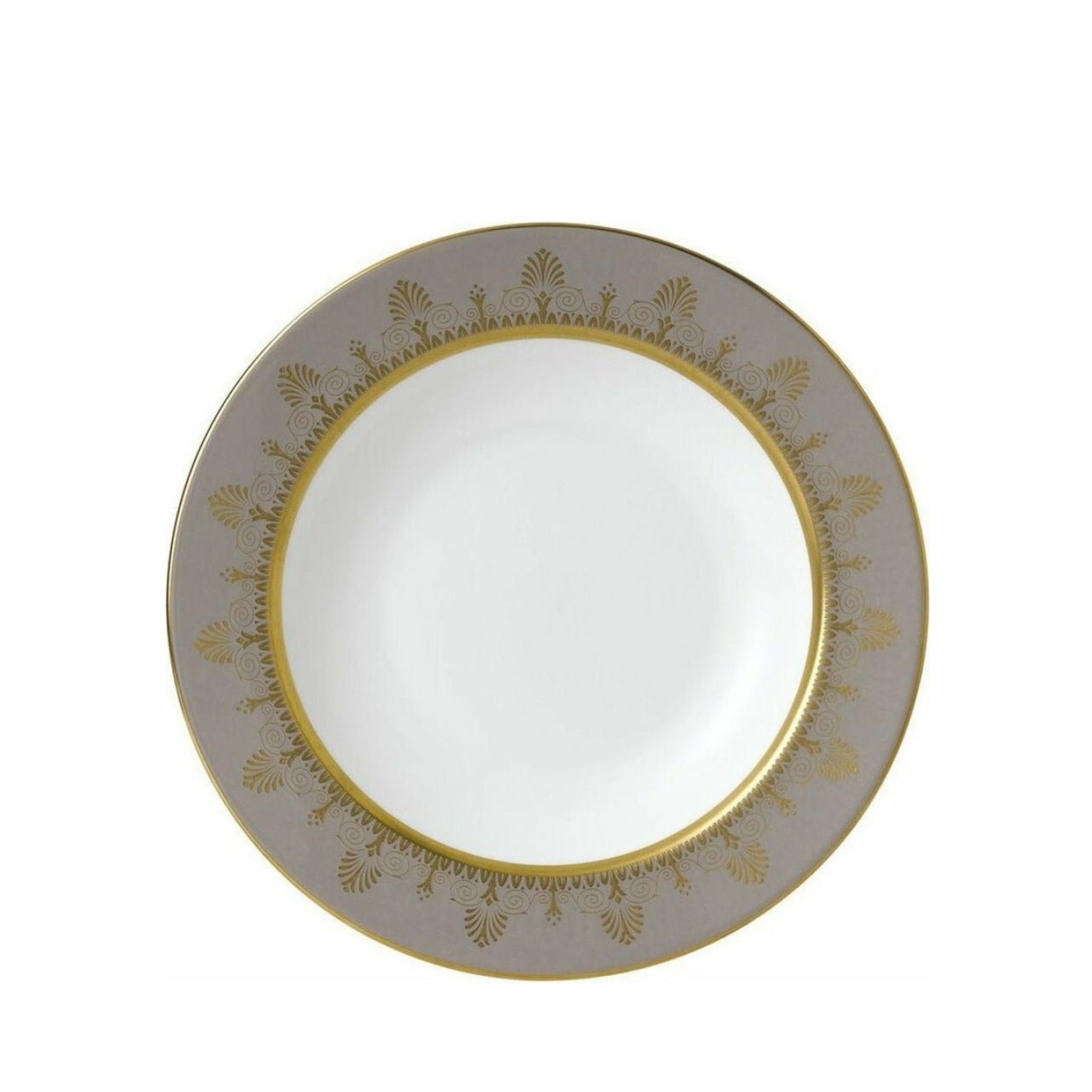 Wedgwood Anthemion Grey Rim Soup Bowl, ø: 23 Cm