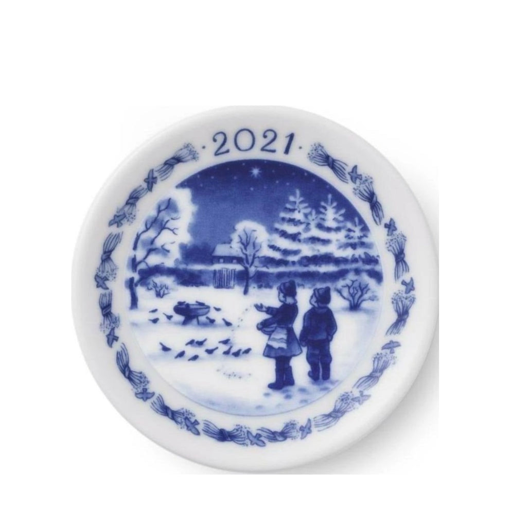 Royal Copenhagen Christmas Plaque, ø 8 Cm