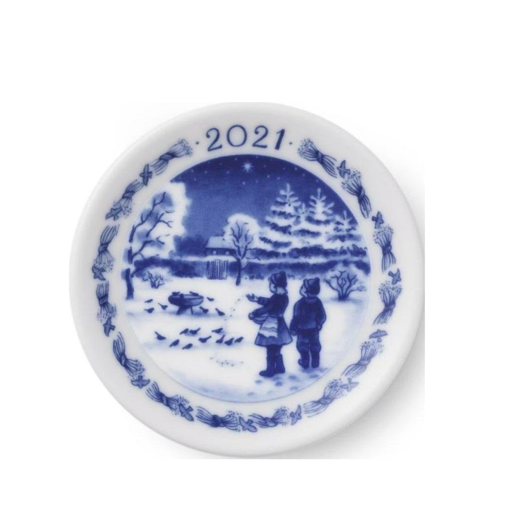 Royal Copenhagen Christmas Plaque, ø 8 Cm
