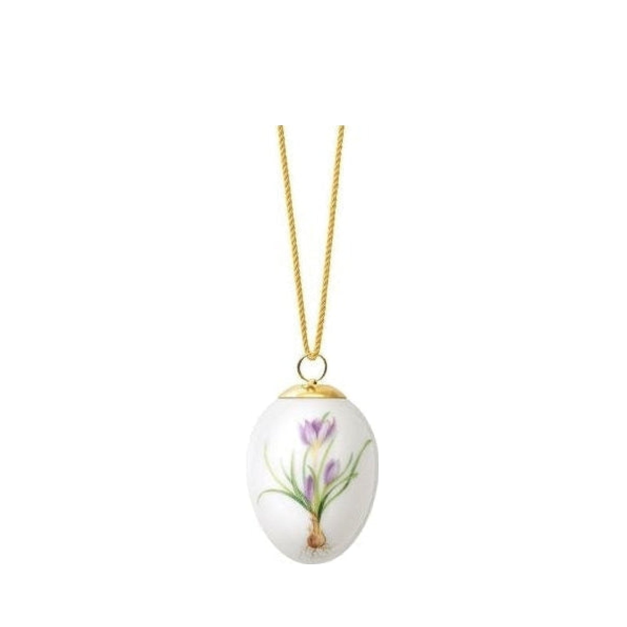 Royal Copenhagen Easter Egg, Lilac Crocus Buds 6 Cm
