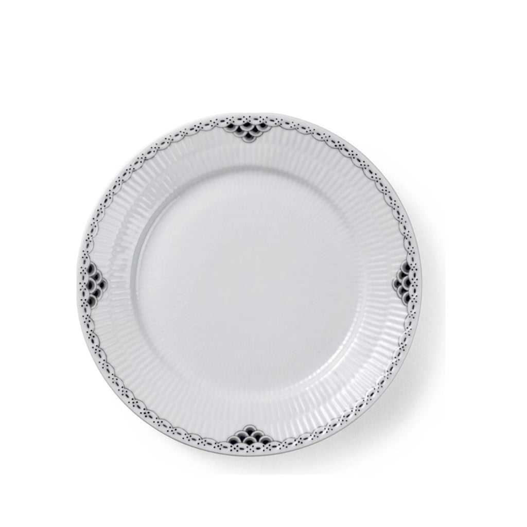 Royal Copenhagen Black Lace Plate, 22 Cm