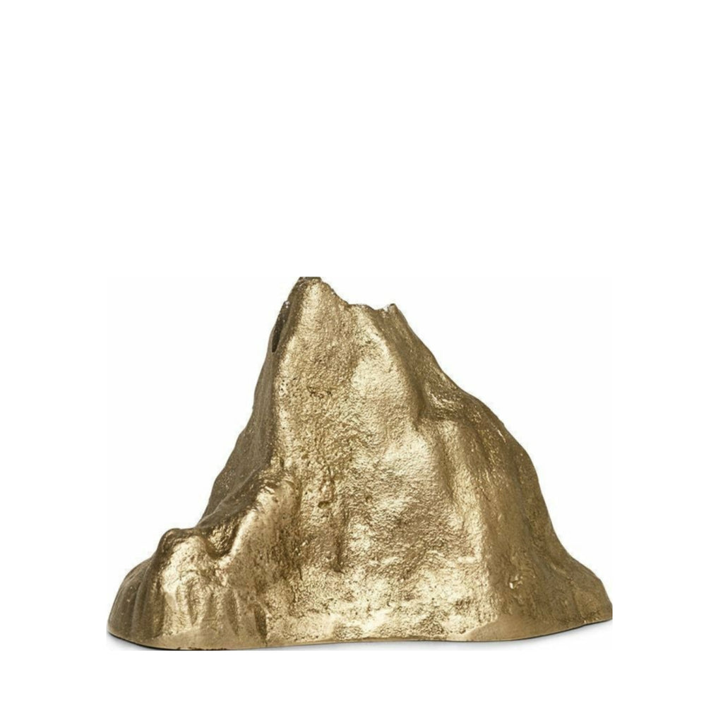 Ferm Living Stone Candle Holder Large, Brass