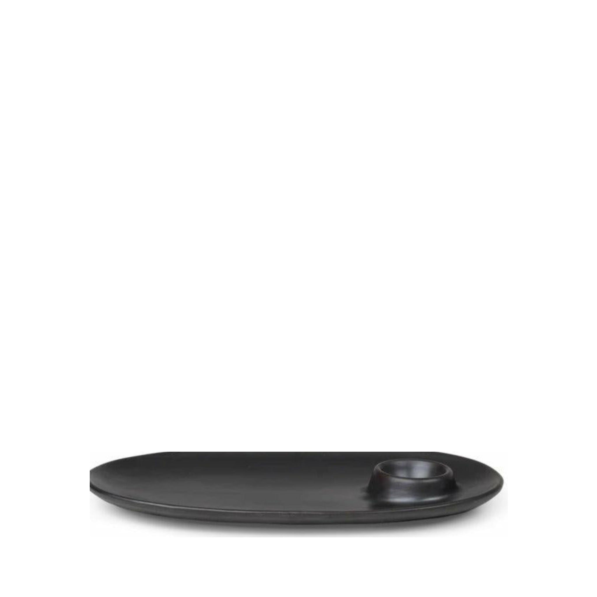 Ferm Living Flow Breakfast Plate, Black