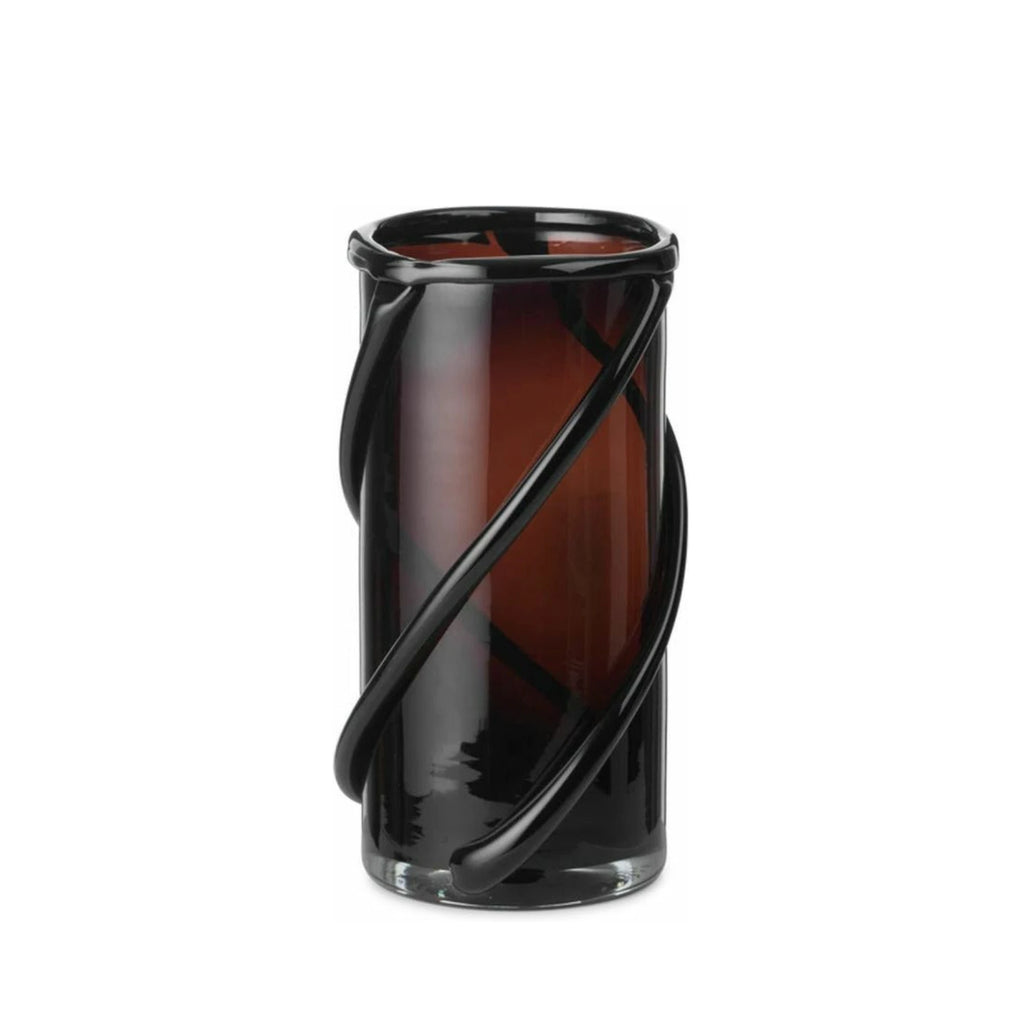 Ferm Living Entwine Vase Small, Dark Amber
