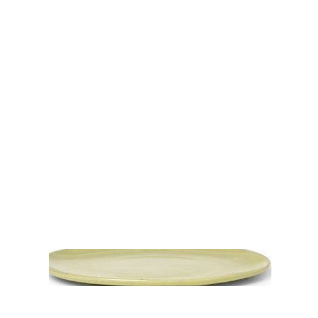 Ferm Living Flow Plate øx H 27x1.5, Yellow