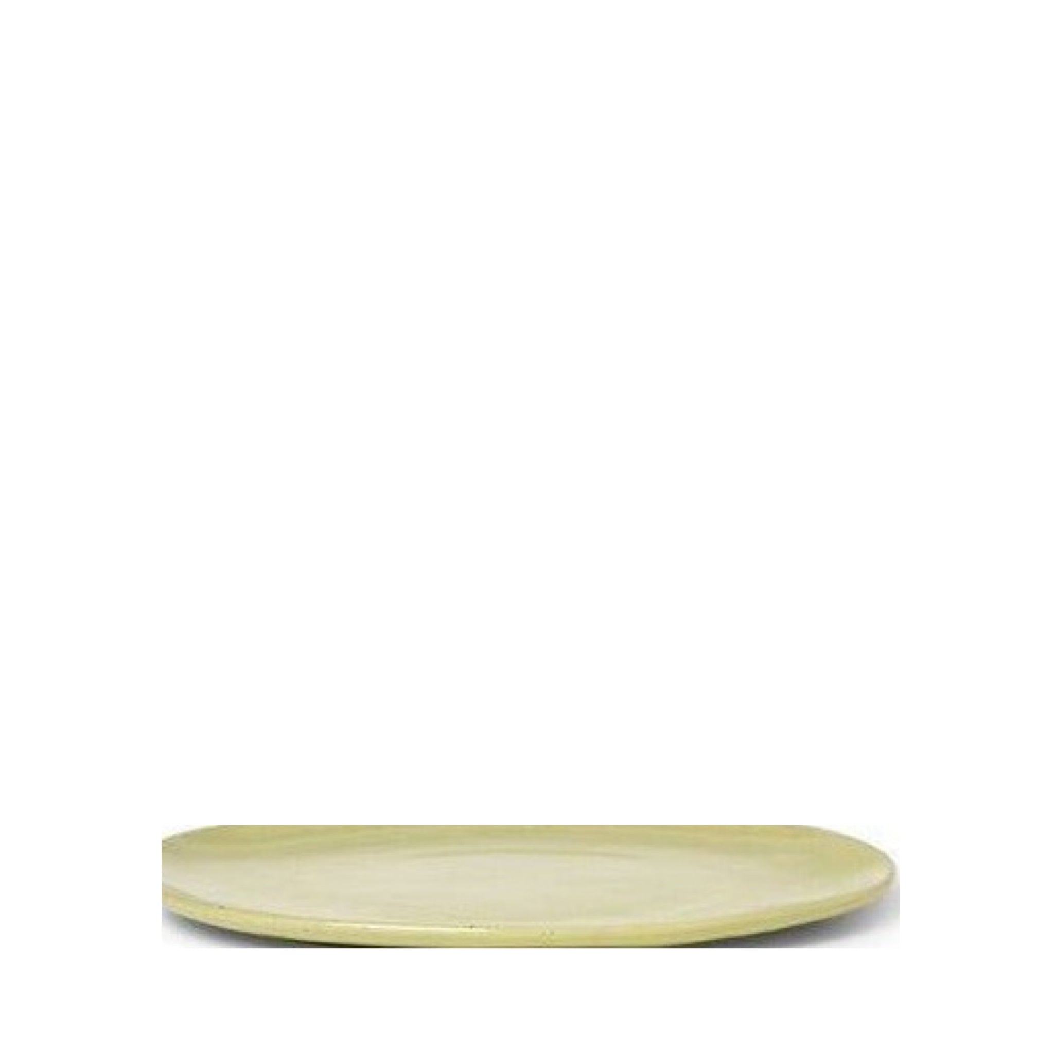 Ferm Living Flow Plate øx H 27x1.5, Yellow