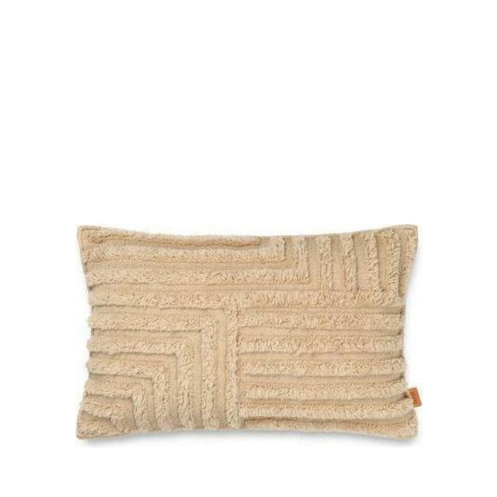 Ferm Living Crease Rectangular Wool Pillow, 60x40 Cm