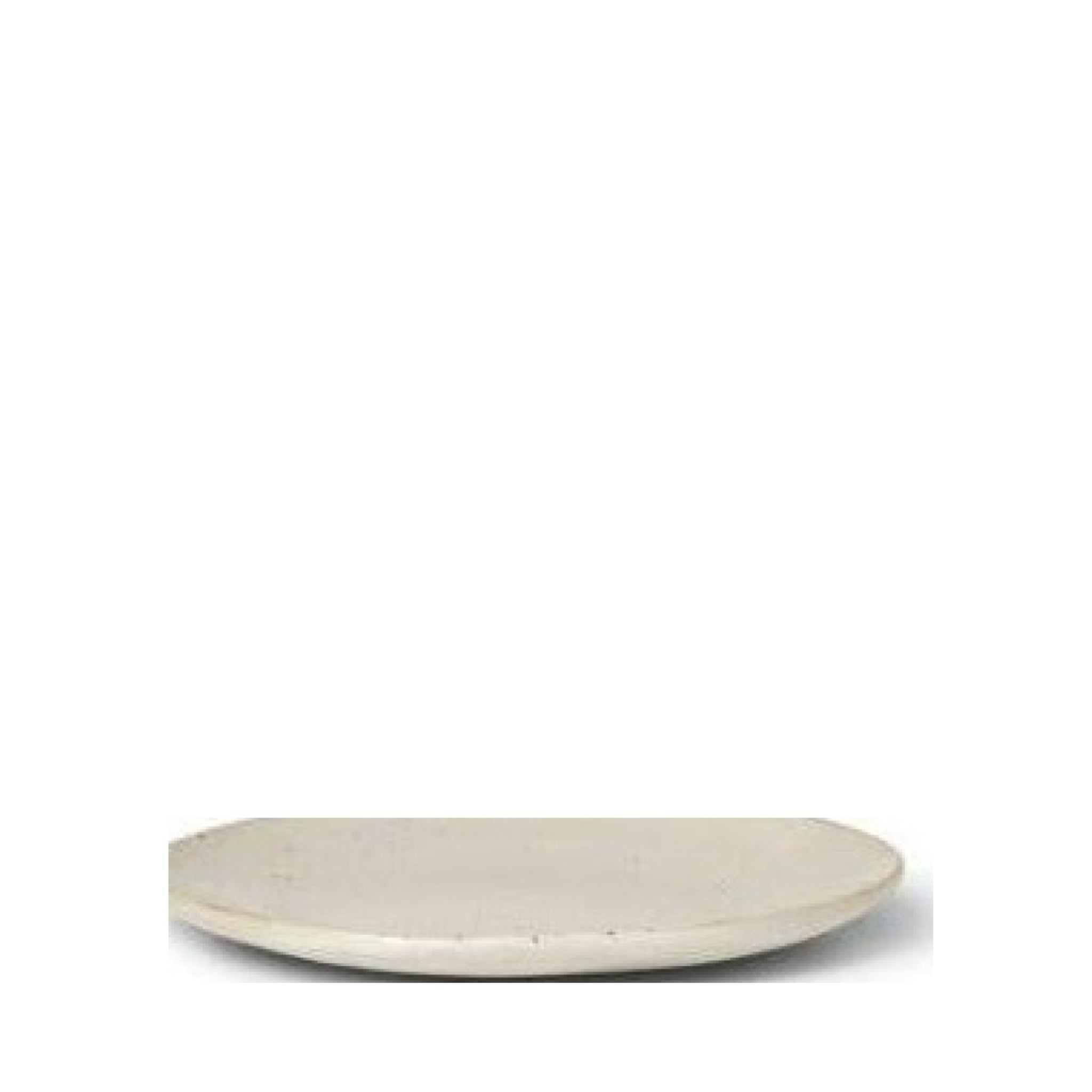 Ferm Living Flow Plate øx H 15x1.5, Off White Speckle