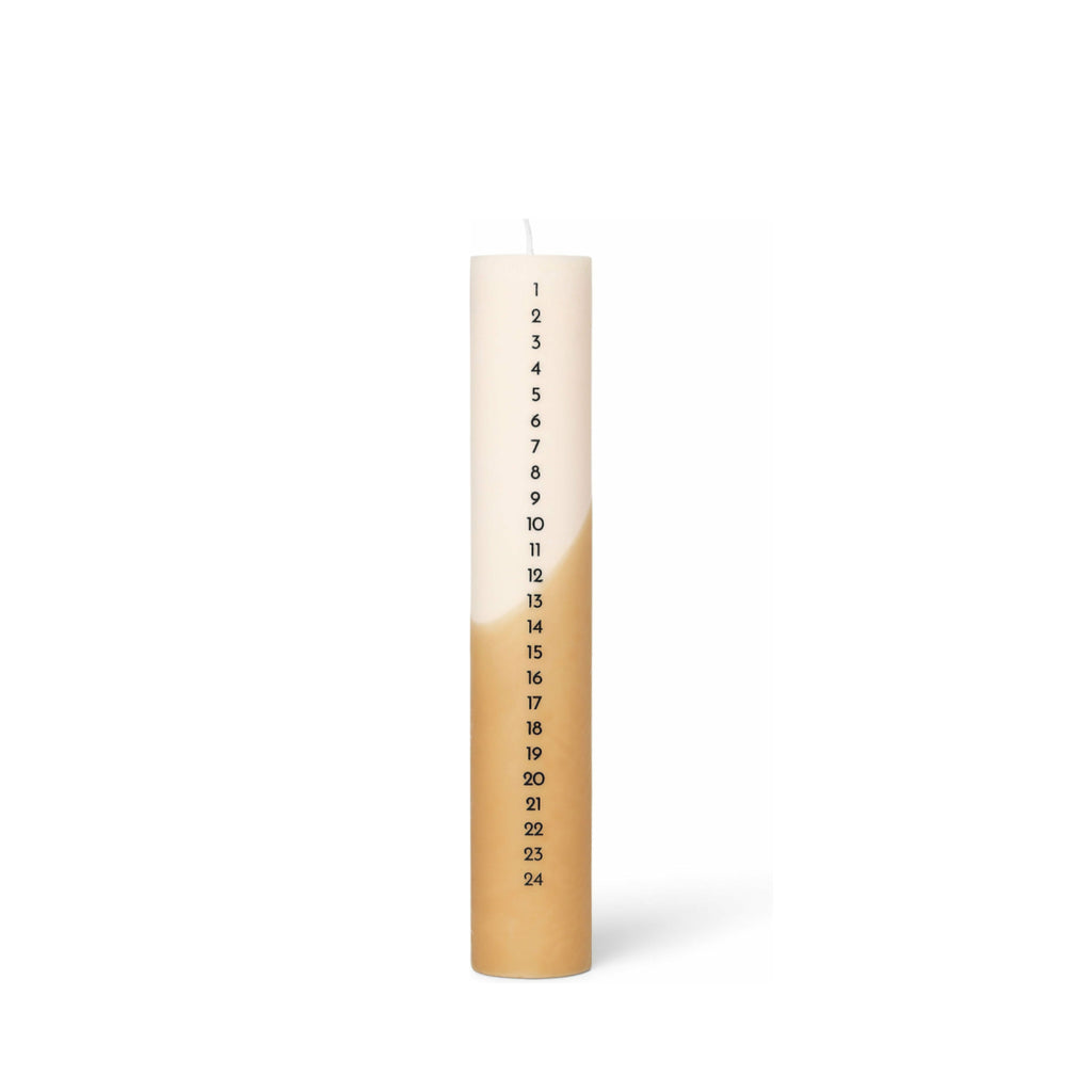Ferm Living Christmas Calendar Candle, Straw
