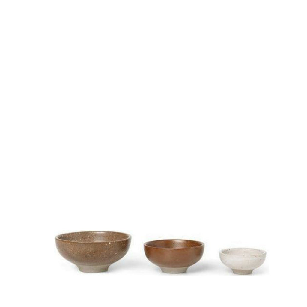 Ferm Living Petite Bowls Porcelain Set Of 3
