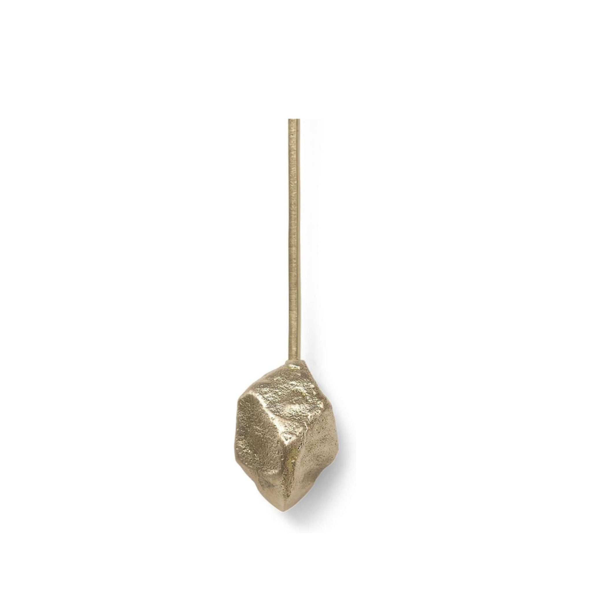 Ferm Living Stone Cast Brass Candle Holder
