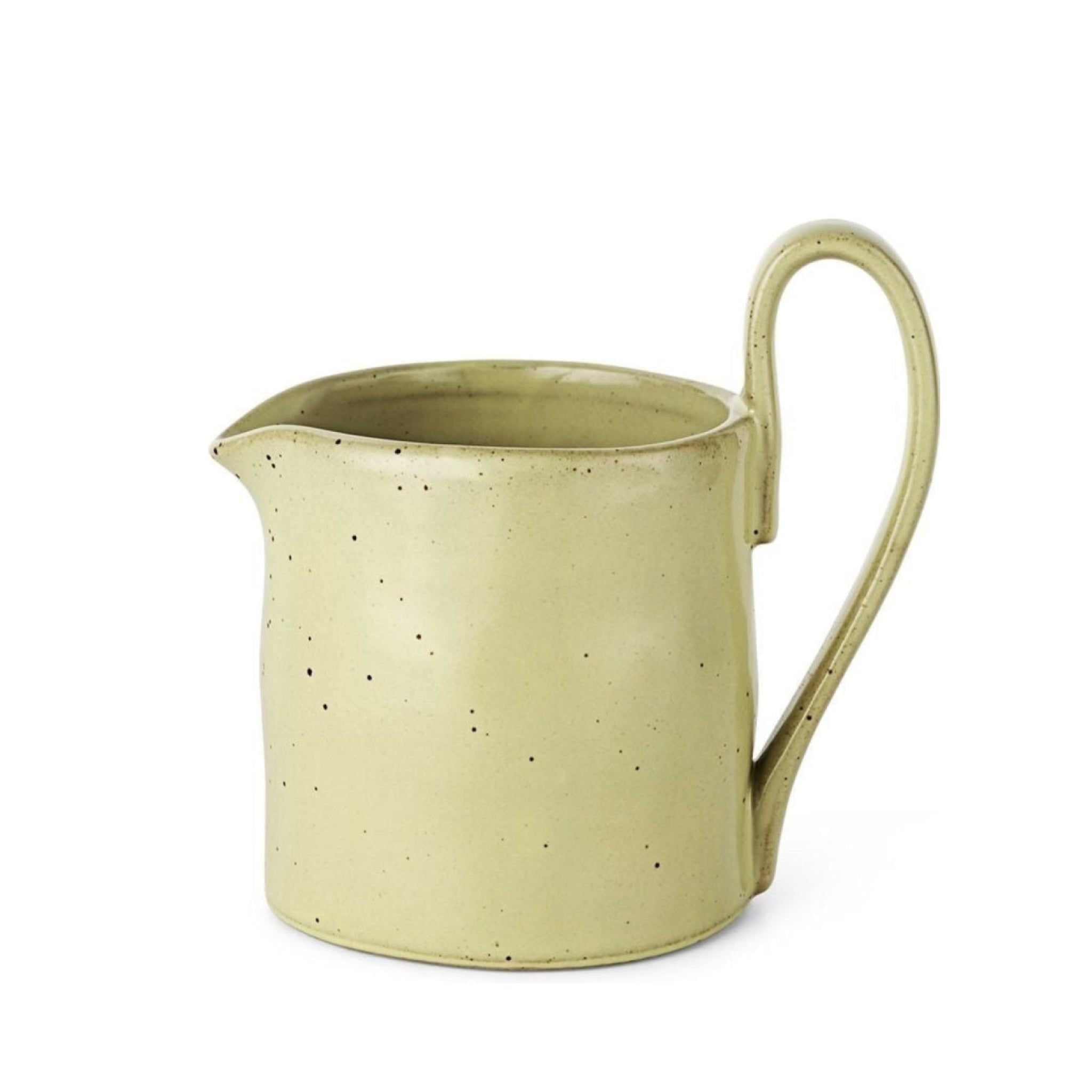 Ferm Living Flow Milk Jar, Yellow Speckle