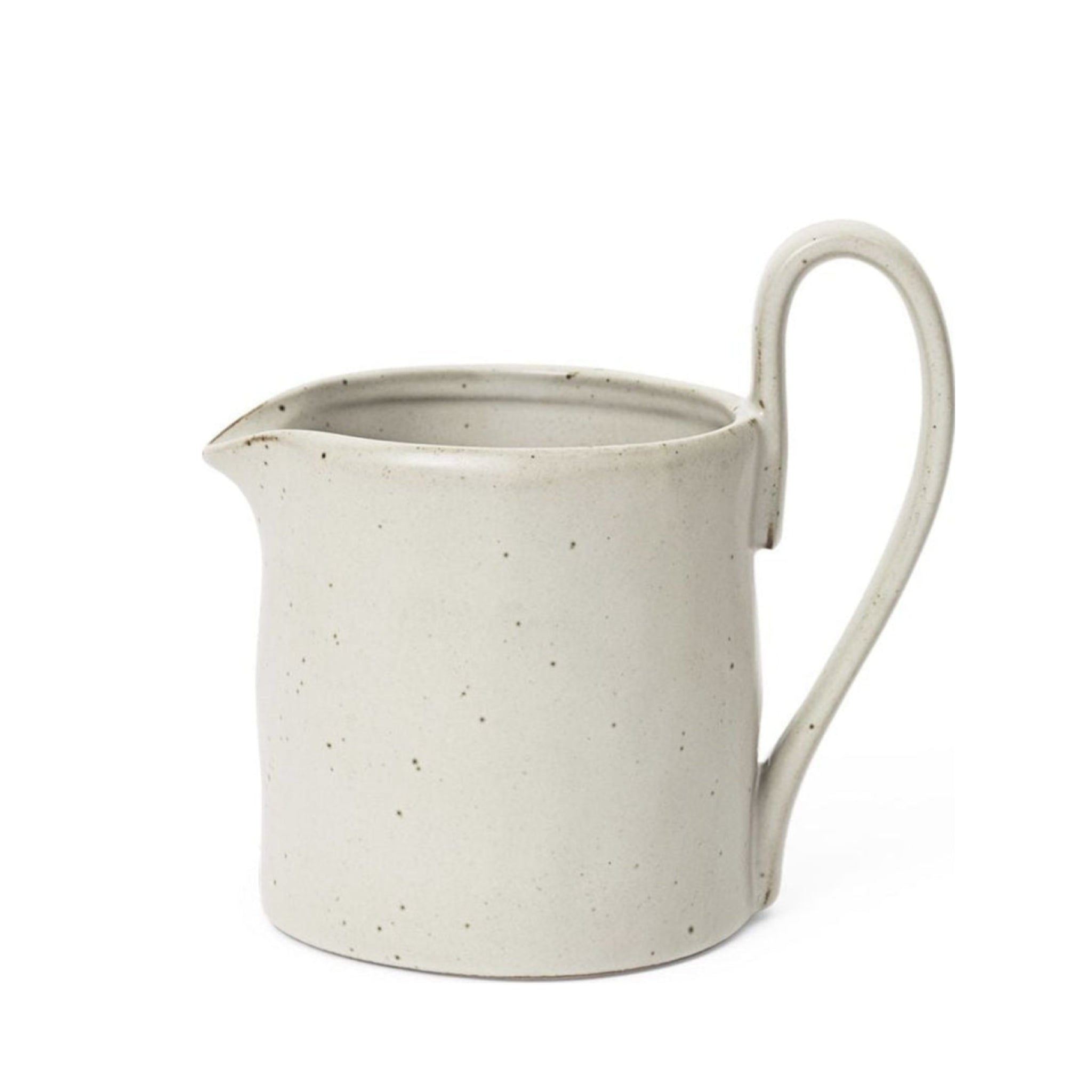 Ferm Living Flow Milk Jar, Off White Speckle