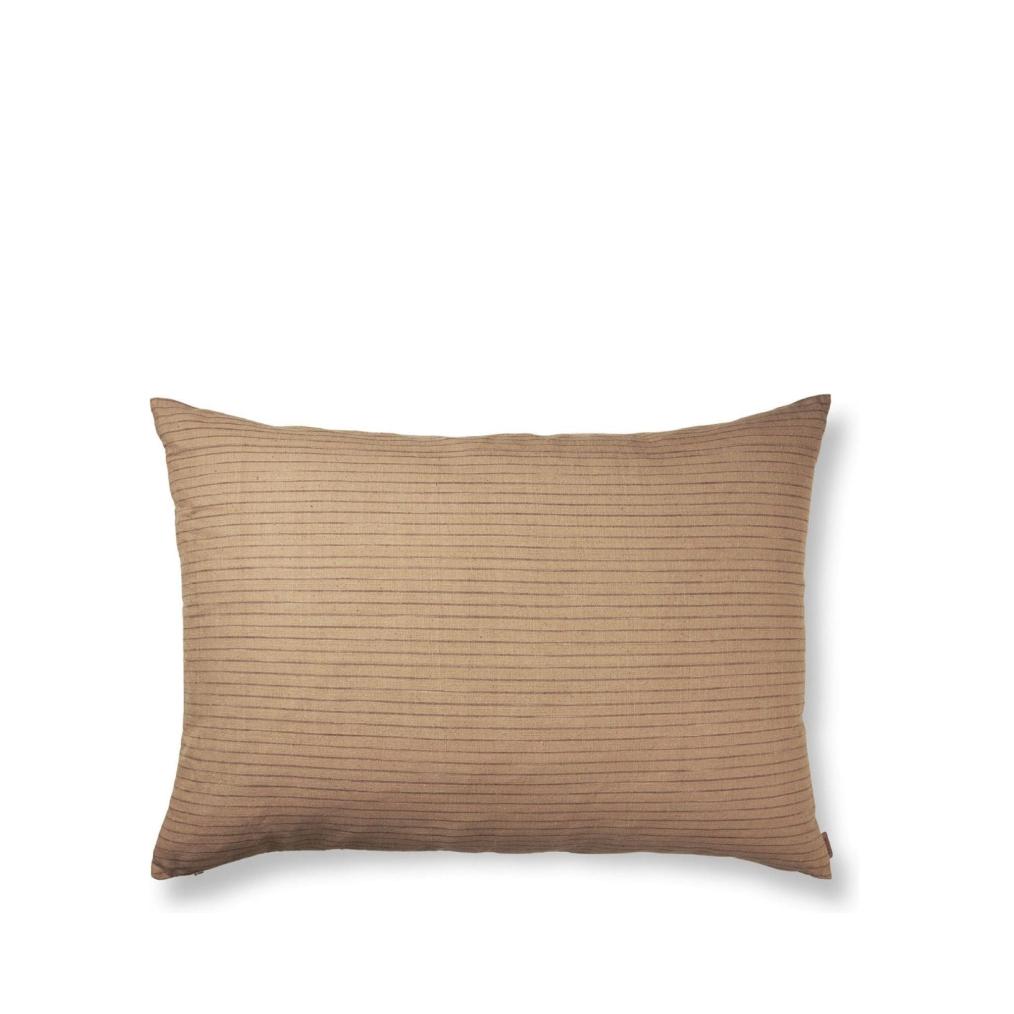Ferm Living Brown Cotton Cushion Large, Stripe