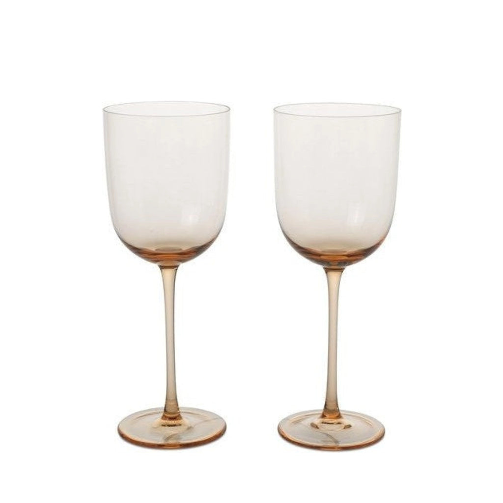 Ferm Living Host Red Wine Glasses 36 Cl Set Of 2, Blush