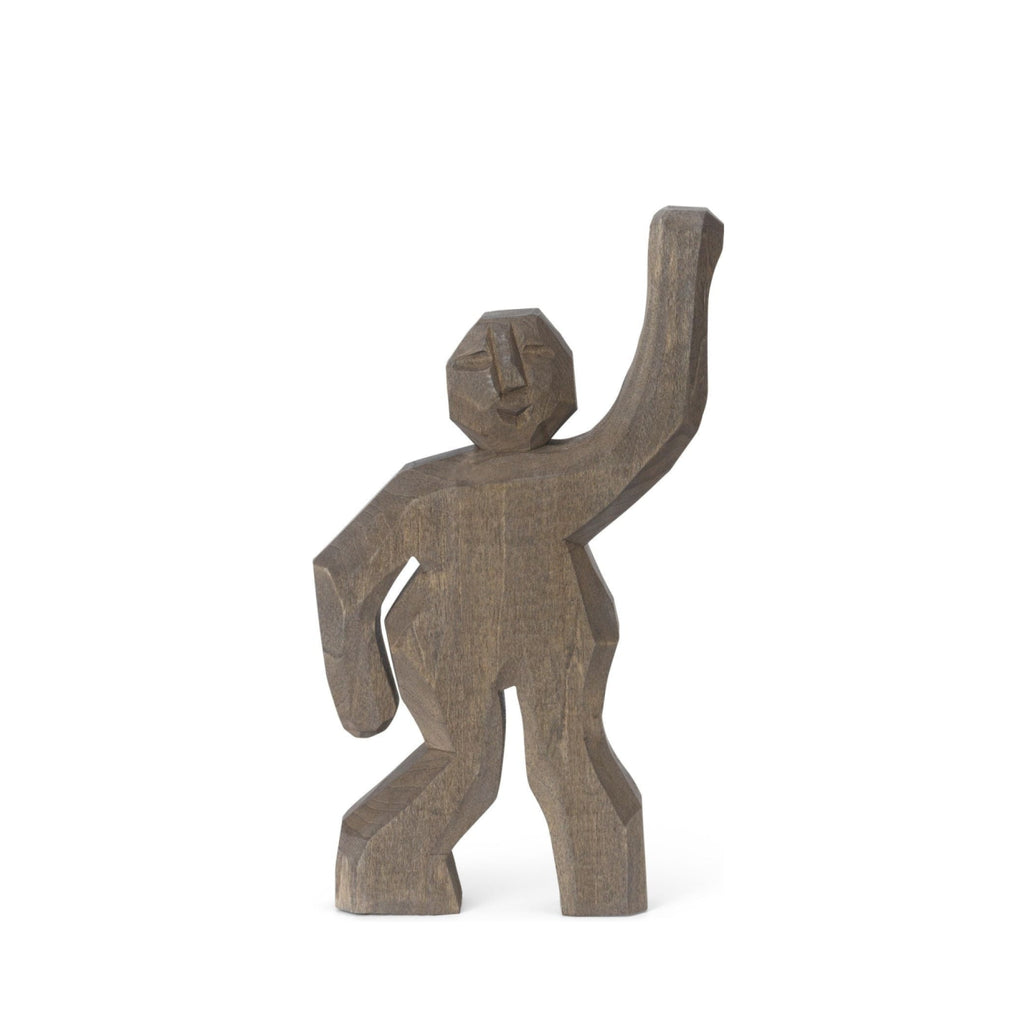 Ferm Living Aksel Hand Carved Figure, Anthracite