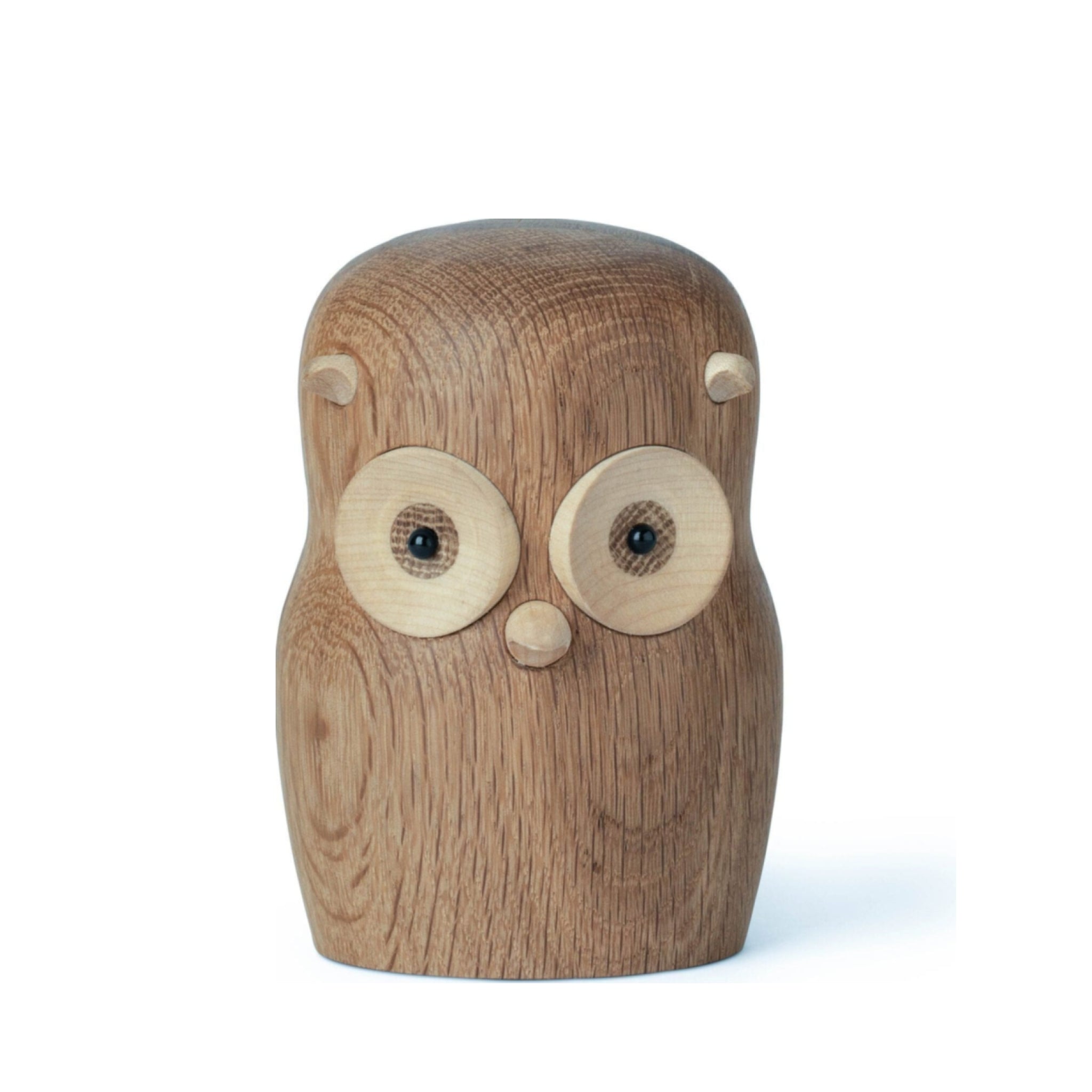 Gunnar Flørning Owl Wooden Figure, 12 Cm