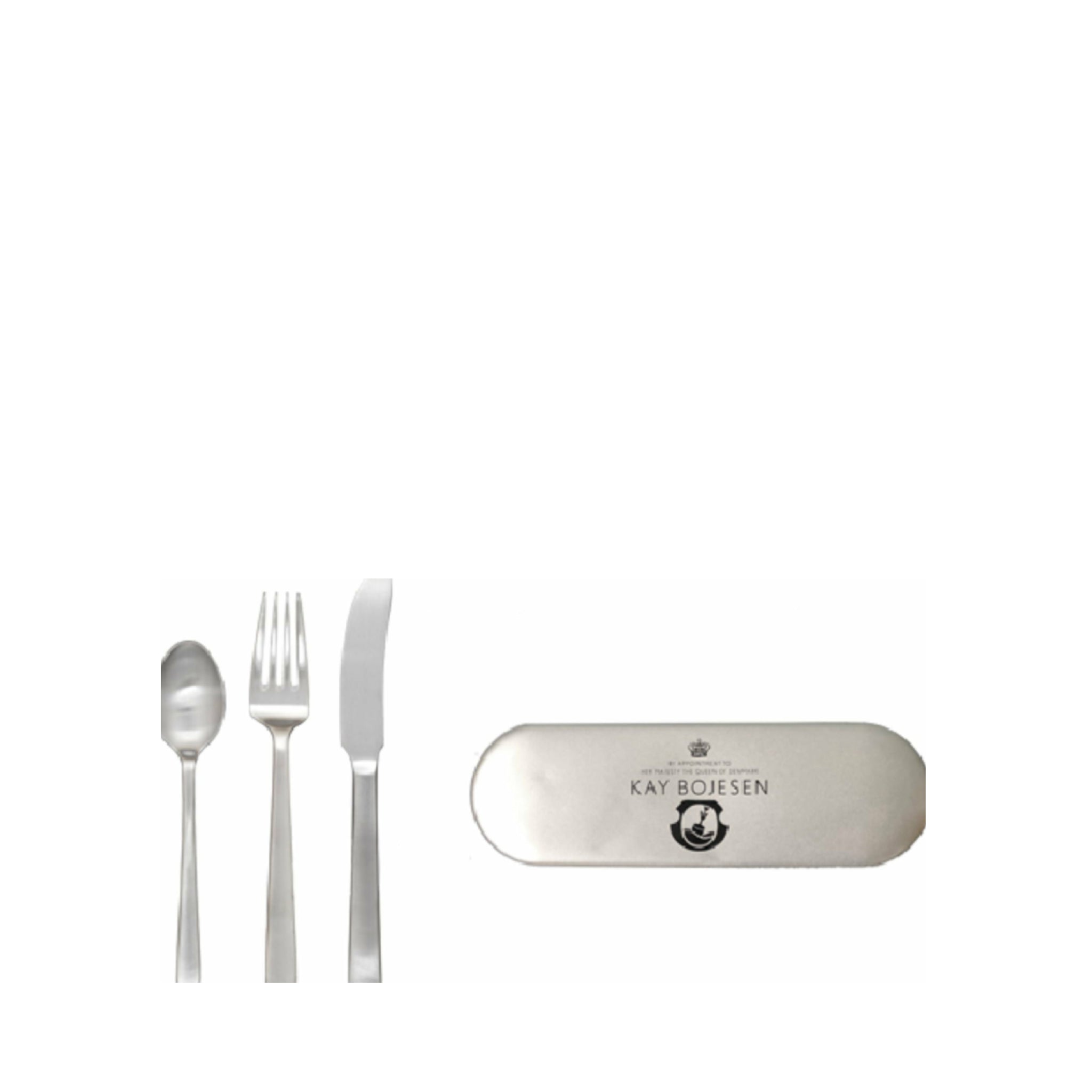 Kay Bojesen Travel Set, Matte Steele Steel