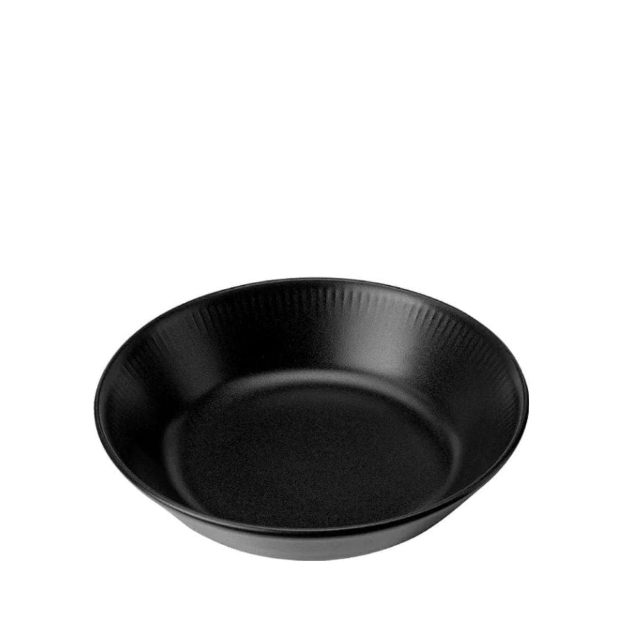 Knabstrup Keramik plate deep Ø 18 cm, black