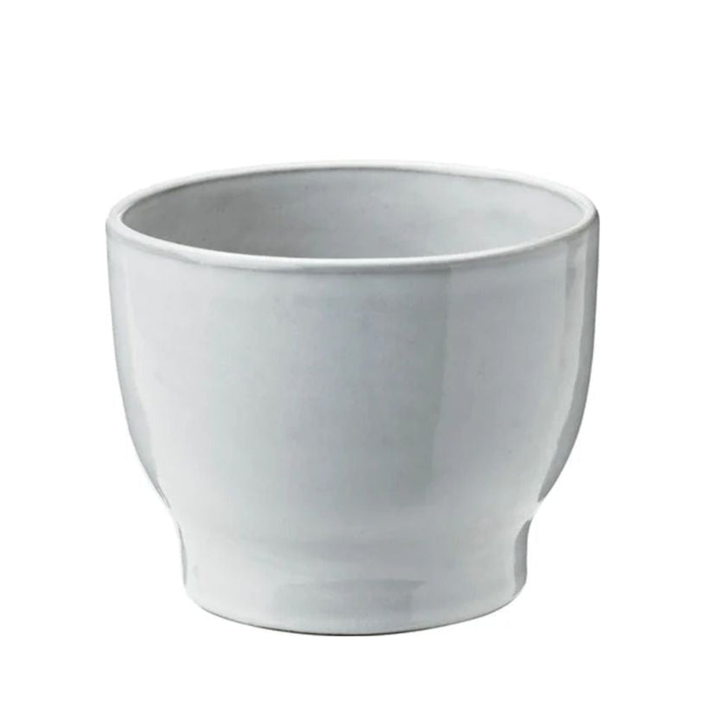 Knabstrup Keramik flower pot Ø 12,5 cm, white