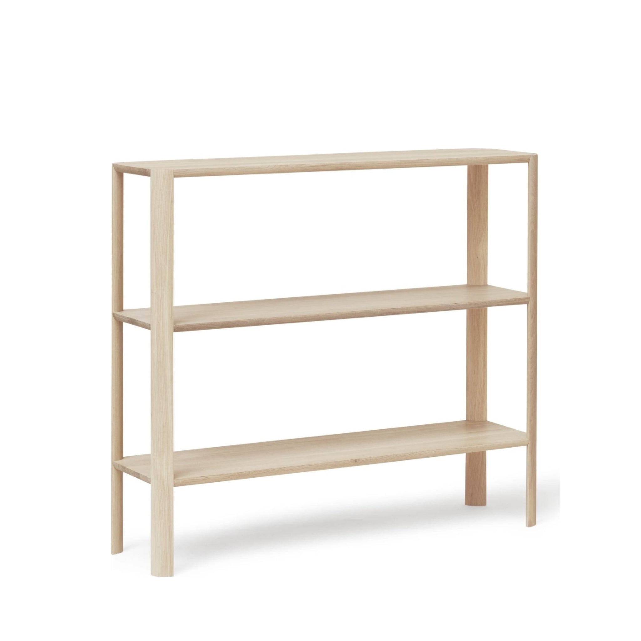 Form & Refine Leaf Shelf 1x3 — White Oiled Oak 100×30×92 cm Room Divider