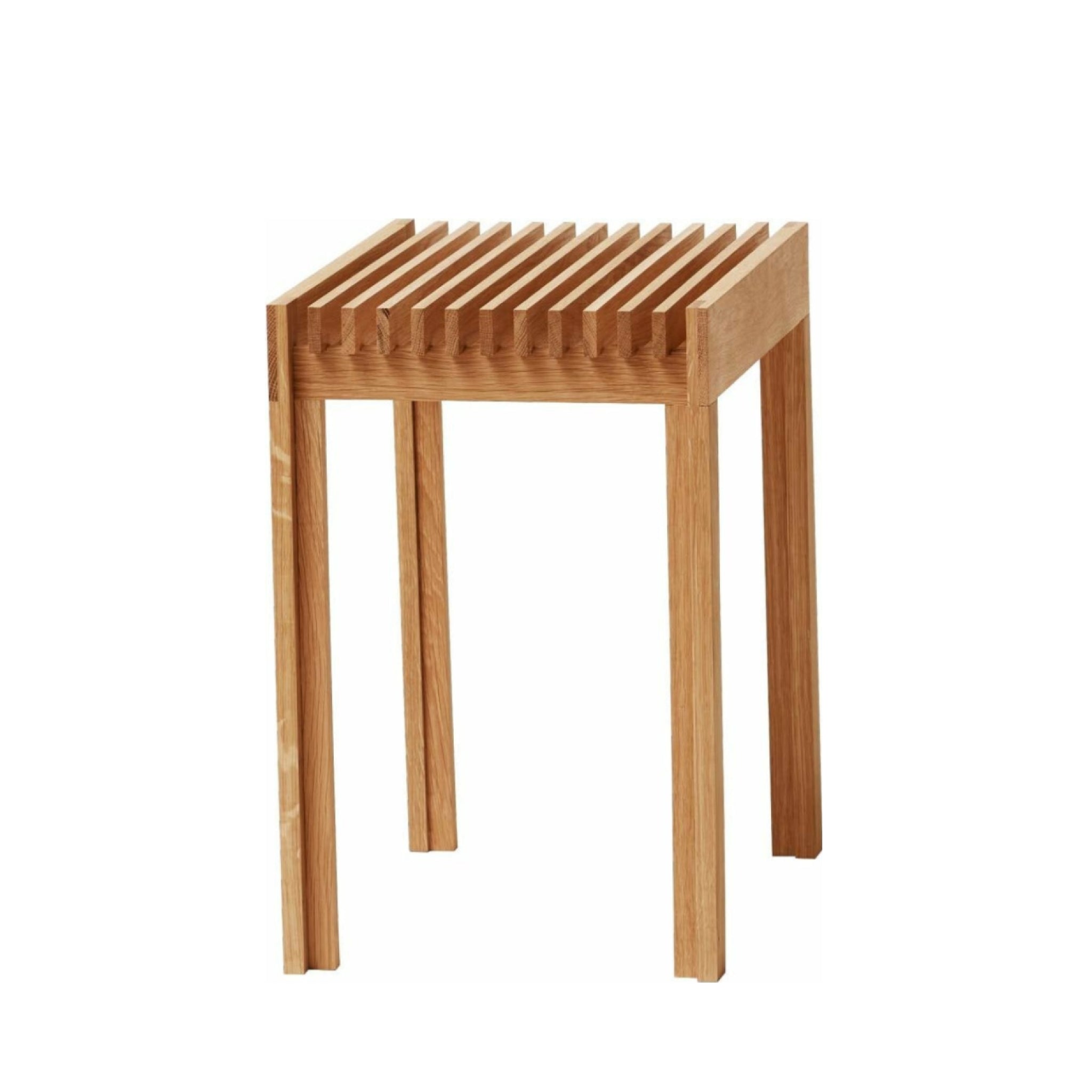 Form & Refine Lightweight Oak Stool — Solid European Oak, 45cm, 2.5kg