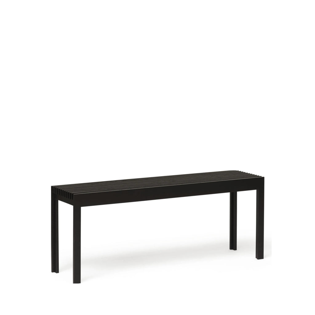 Form & Refine Lightweight Bench. Black Stained Oak
