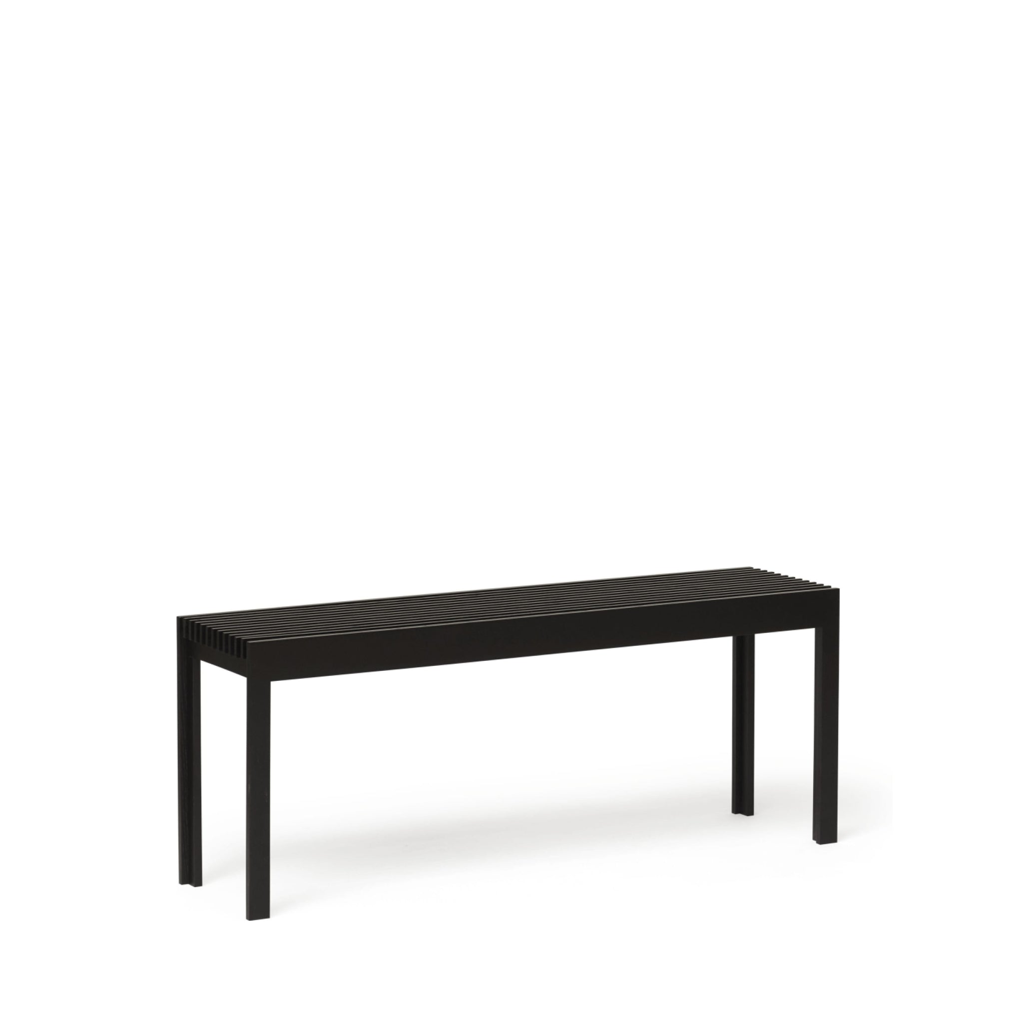 Form & Refine Lightweight Bench. Black Stained Oak