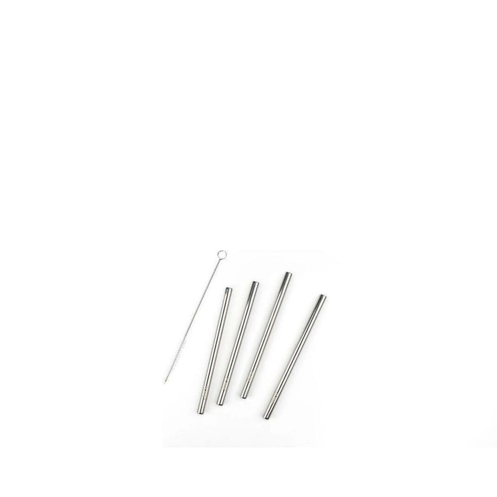 Zone Denmark Rocks Straw 15 Cm Polished Steel, 4 Pcs.