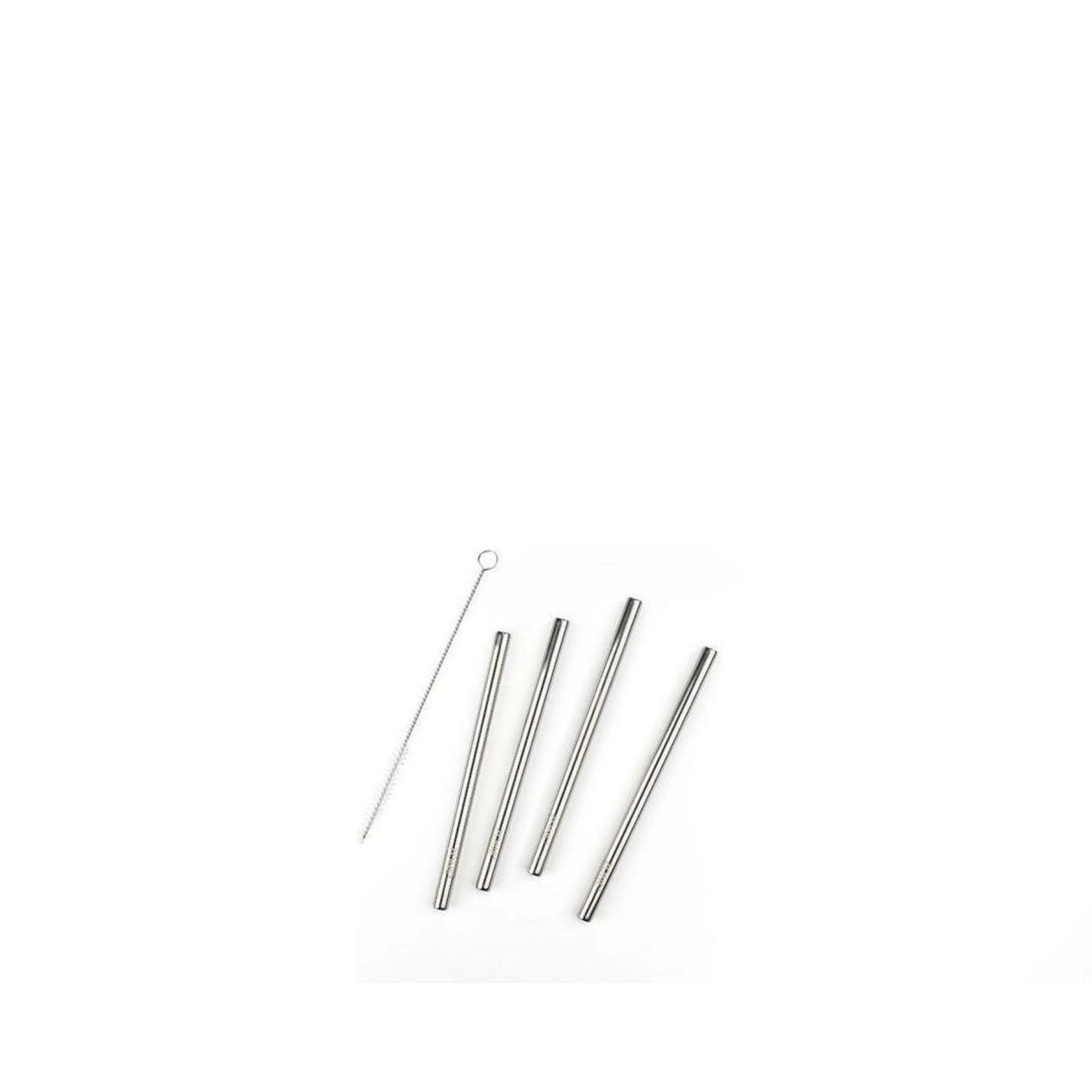 Zone Denmark Rocks Straw 15 Cm Polished Steel, 4 Pcs.