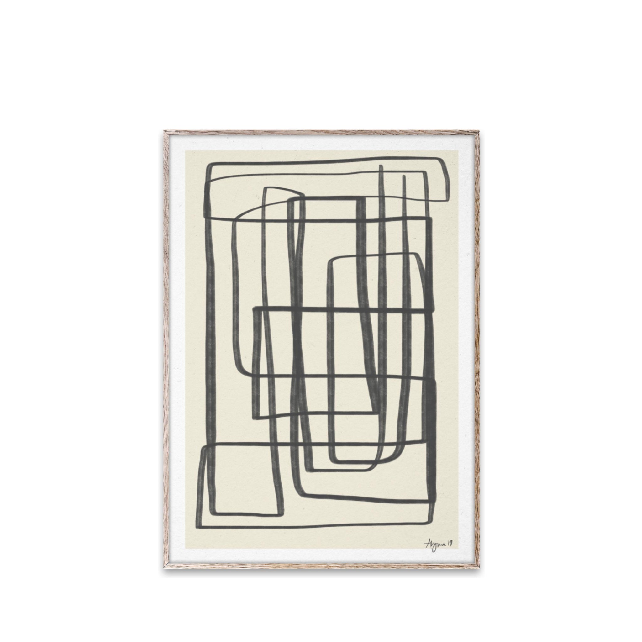 Paper Collective Different Ways Black Ii Poster, 30x40 Cm