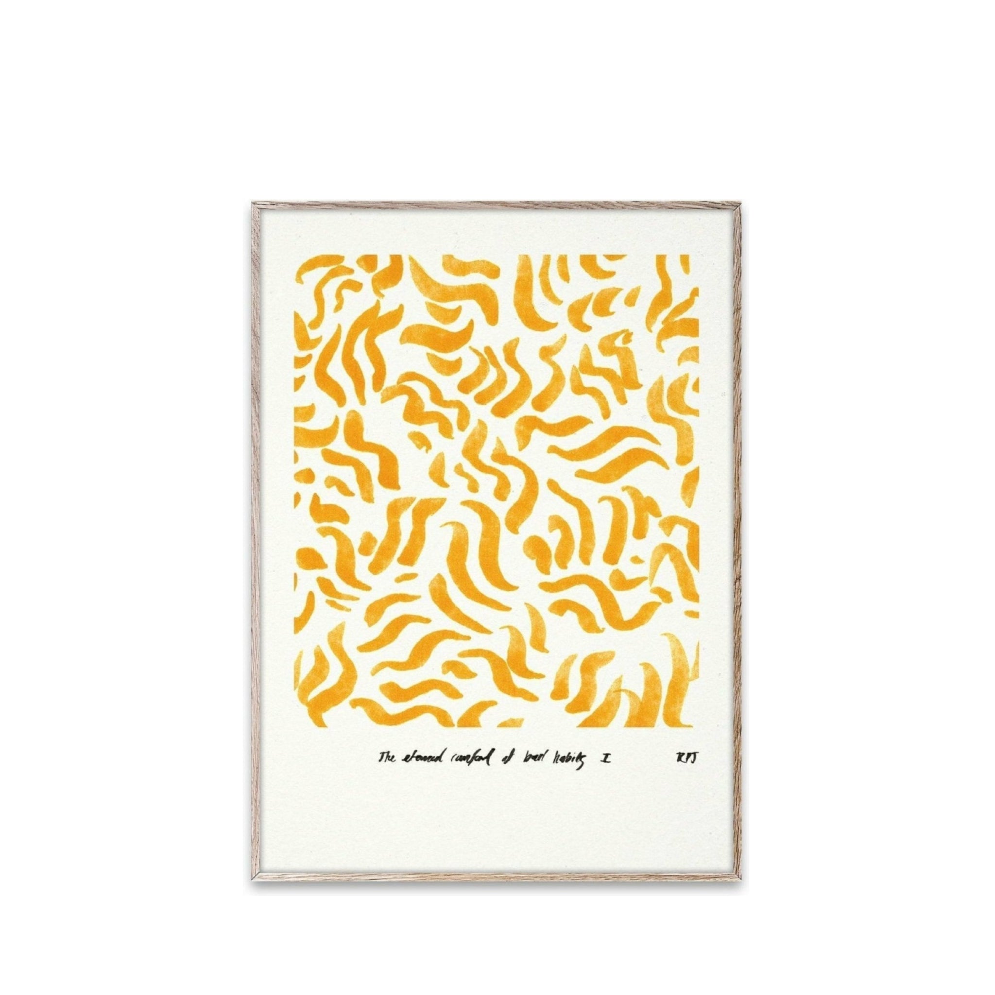 Paper Collective Comfort Poster 30x40 Cm, Yellow