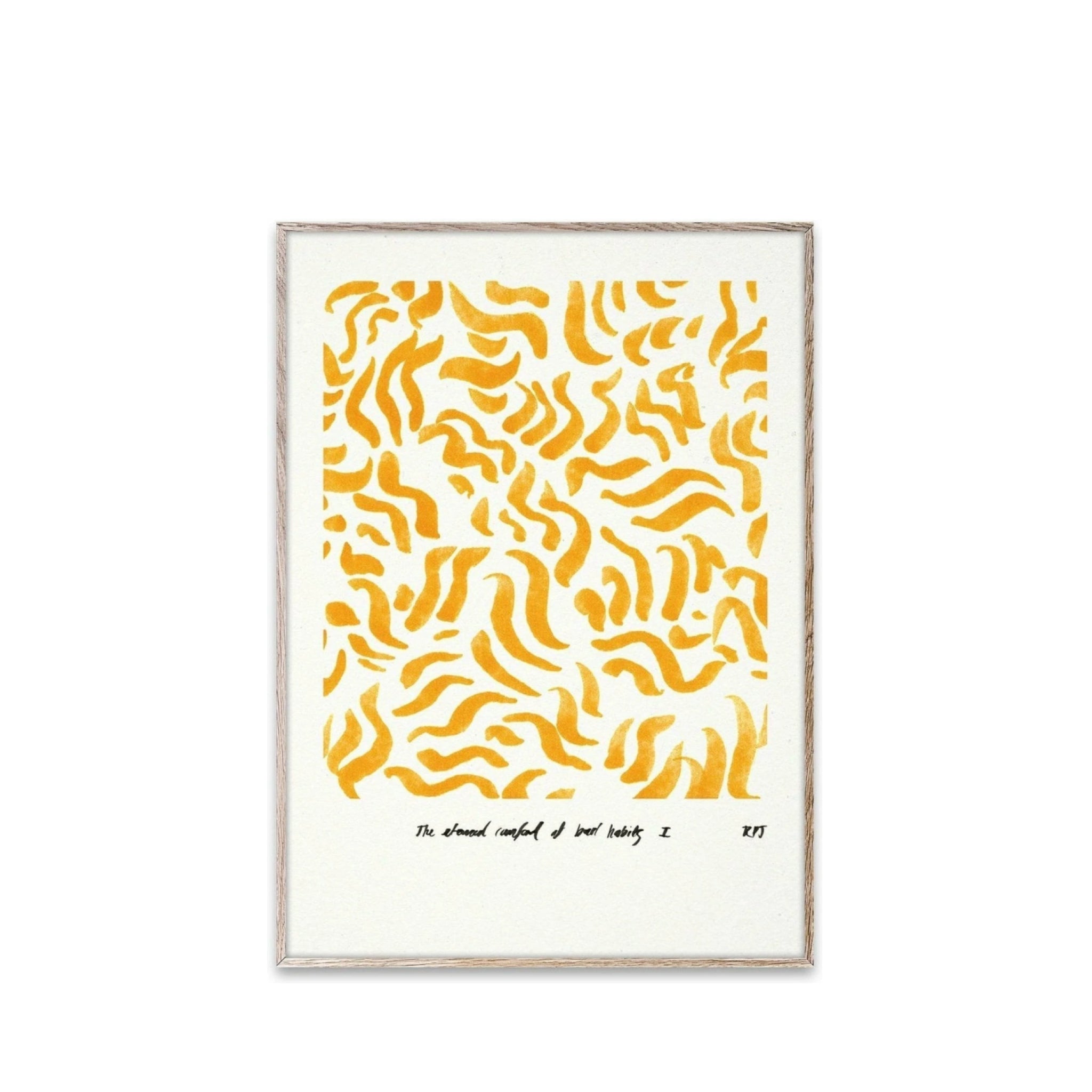 Paper Collective Comfort Poster 50x70 Cm, Yellow