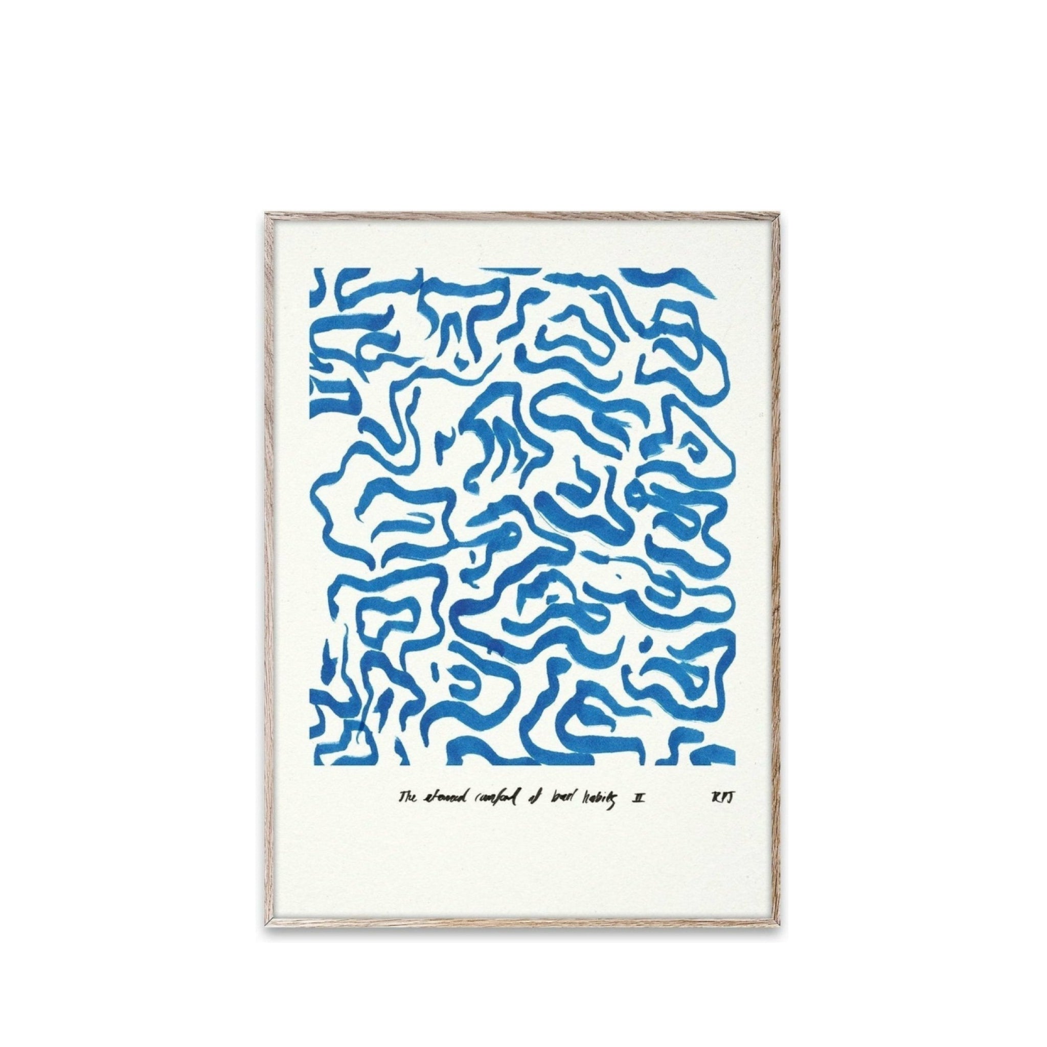 Paper Collective Comfort Poster 50x70 Cm, Blue