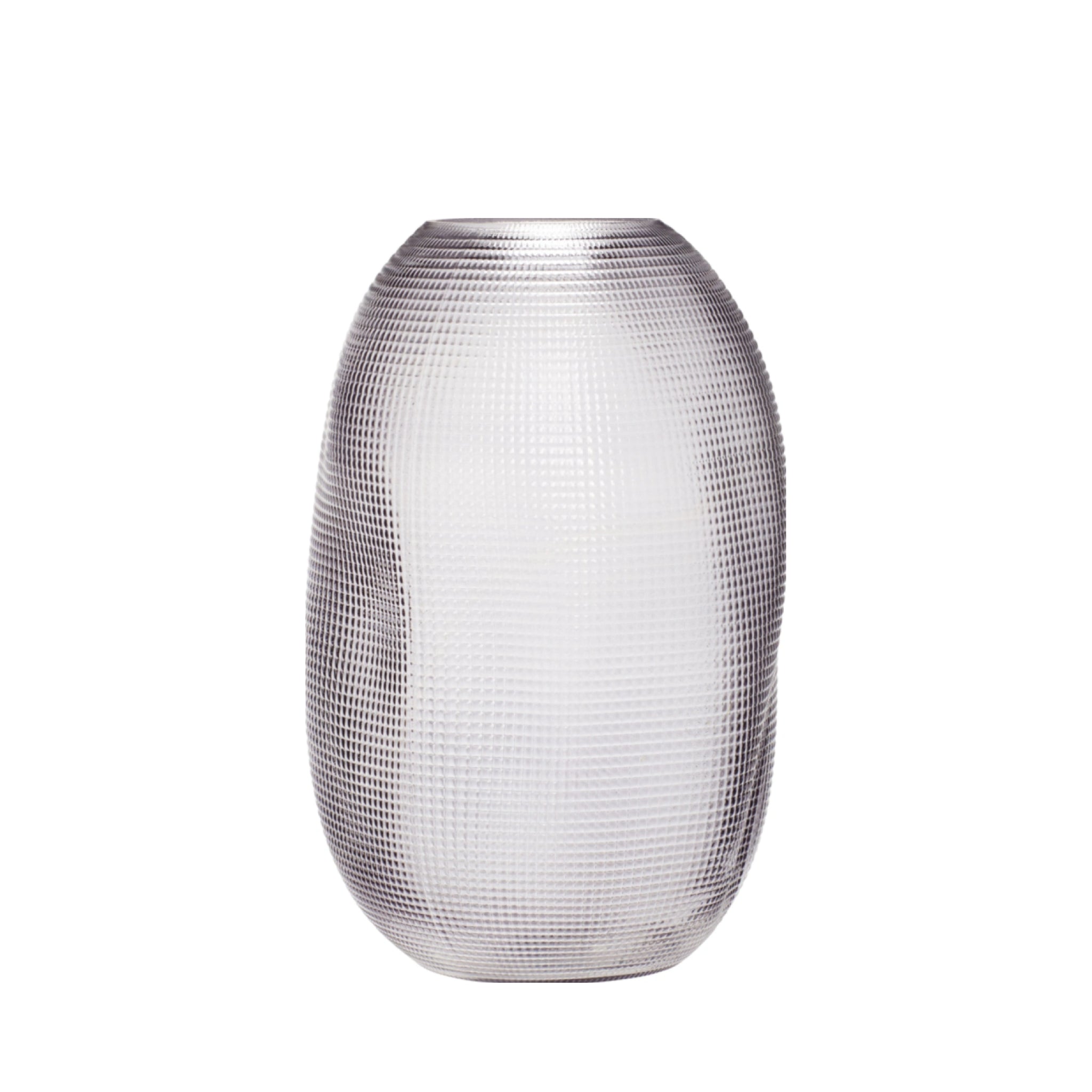 Hübsch Balloon Vase in Smoky Grey - Stylish Handmade Glass Decor