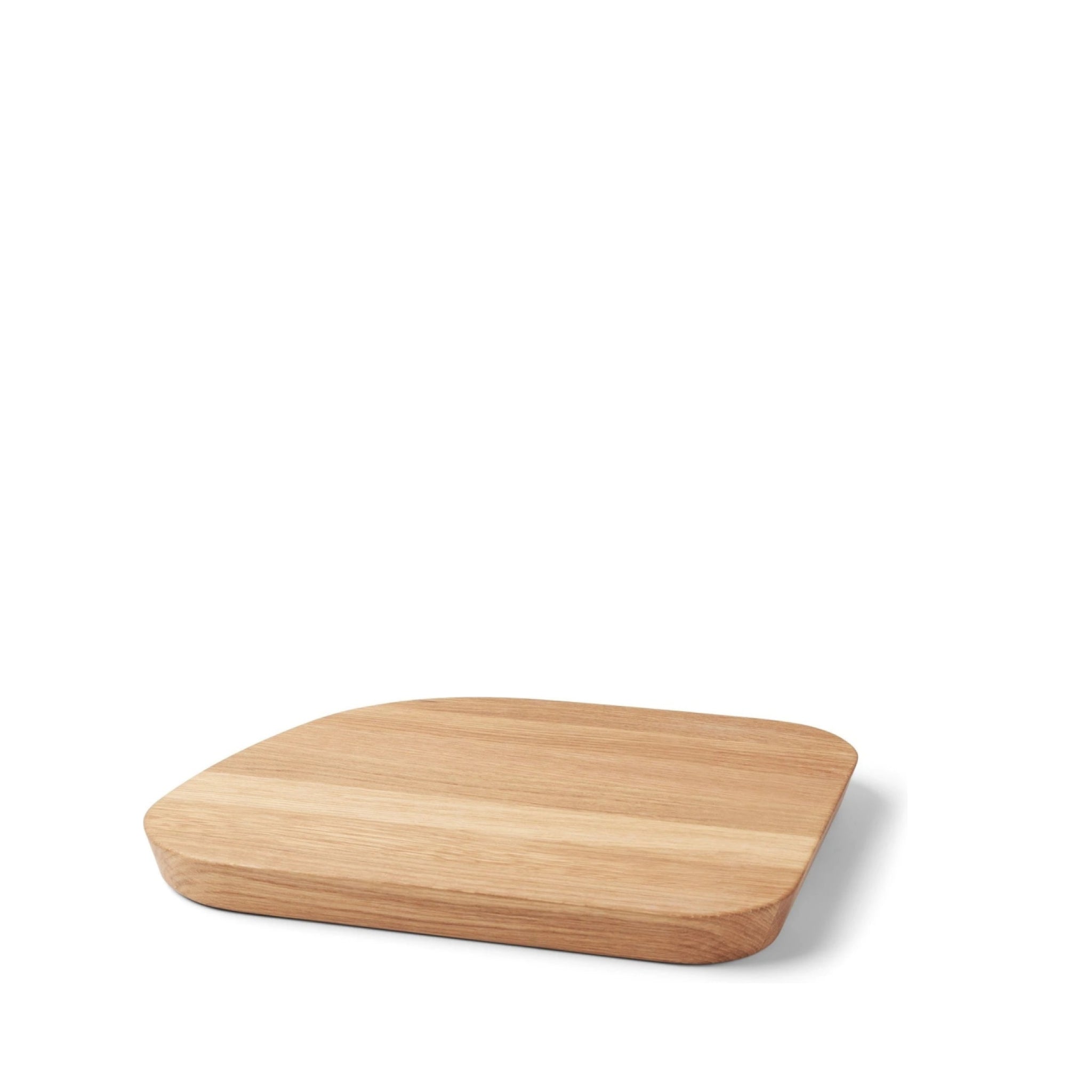 Gejst Galet Solid Oak Cutting Board 27 cm with 3 Ceramic Bowls for Herbs