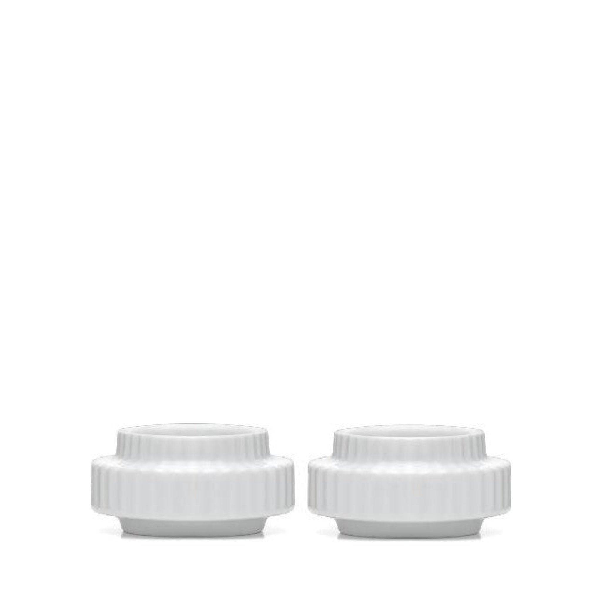 Lyngby Tealight Holder White 2pcs. 6,5 Cm