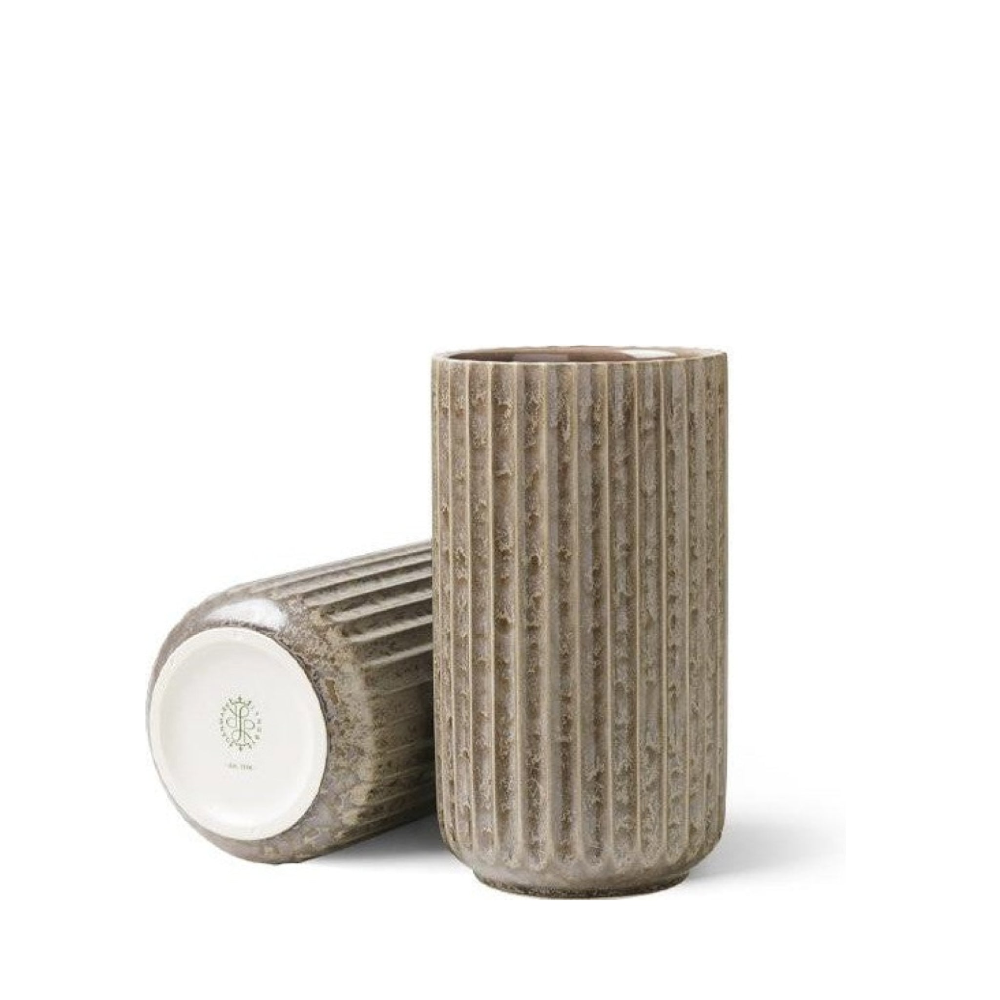 Lyngby Radiance Vase ø15cm, Grey Faience