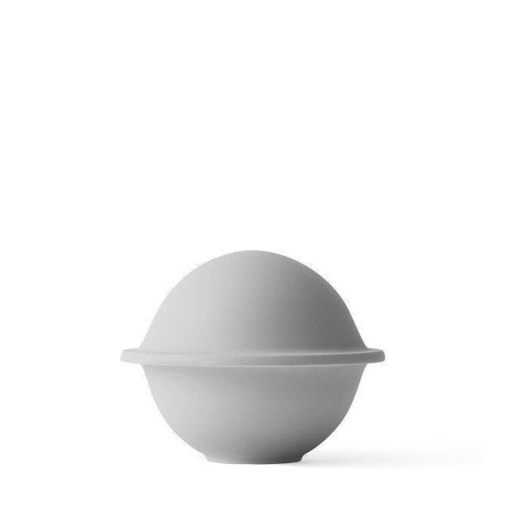 Lyngby Rhombe Chapeau Bowl With Lid, Light Grey, Small