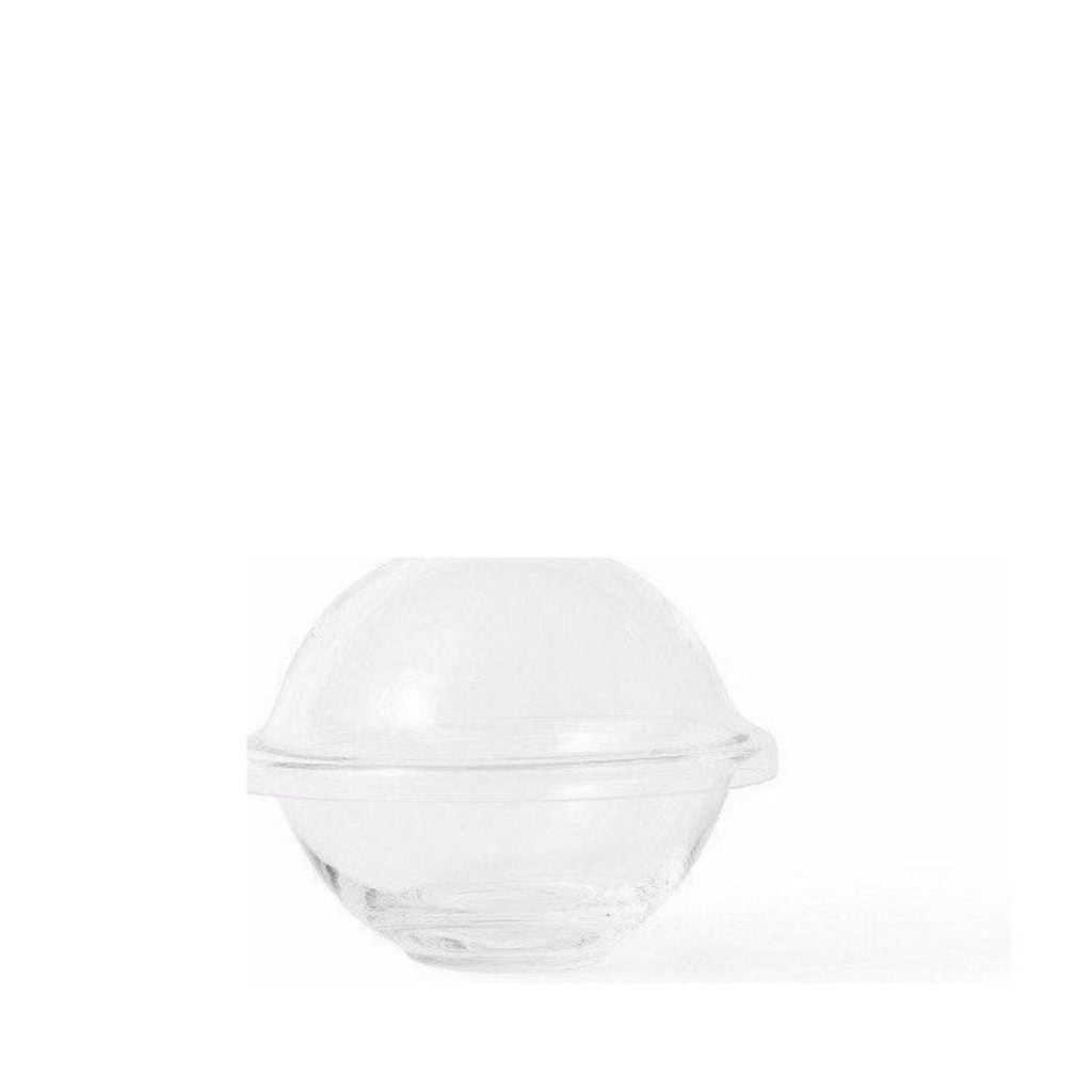 Lyngby Rhombe Chapeau Bowl With Lid, Clear, Large