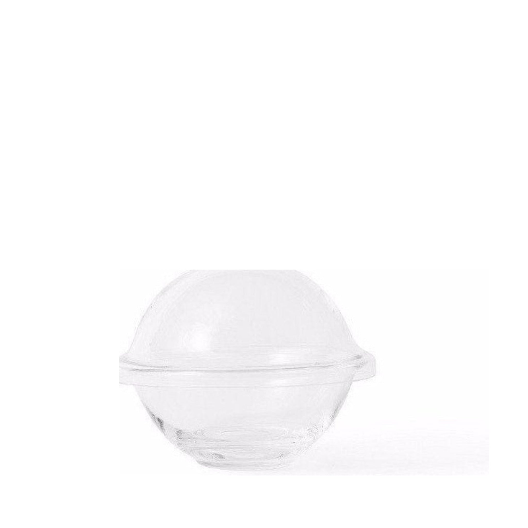 Lyngby Rhombe Chapeau Bowl With Lid, Clear, Large