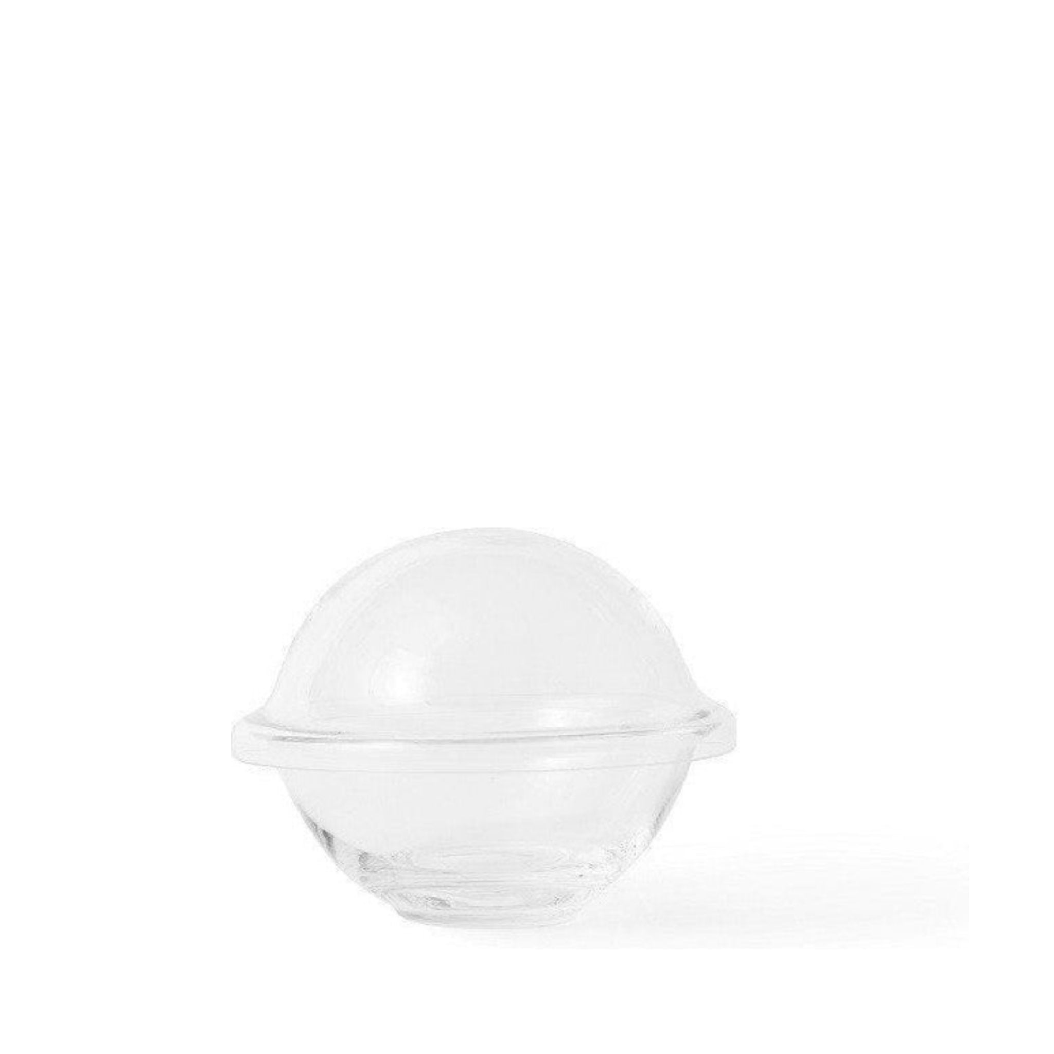 Lyngby Rhombe Chapeau Bowl With Lid, Clear, Small