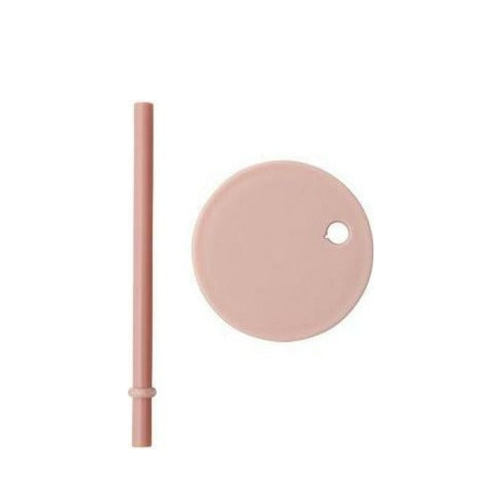 Design Letters Lid with Straw (for Tritan), Nude