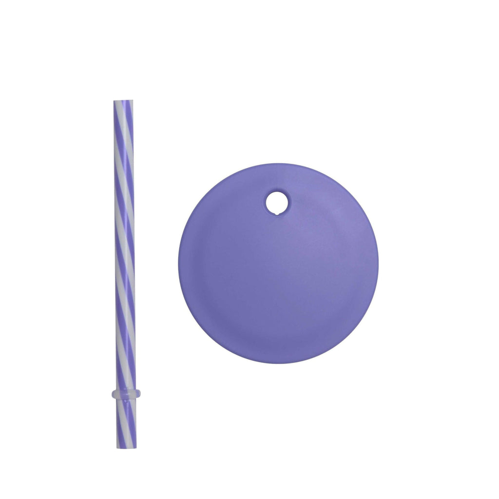 Design Letters Straw Lid for Ecozen Cups and Drinking Glasses, Blue