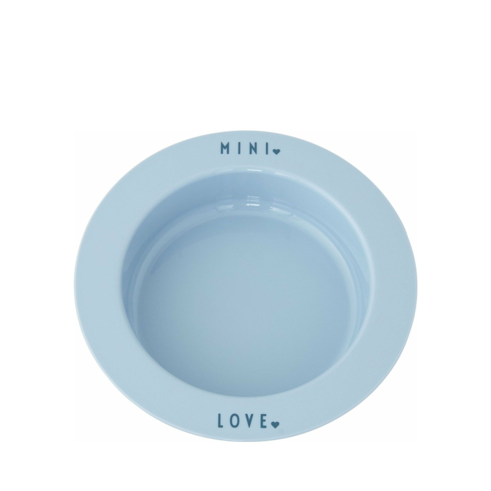 Design Letters Mini Favorite Plate Deep, Light Blue