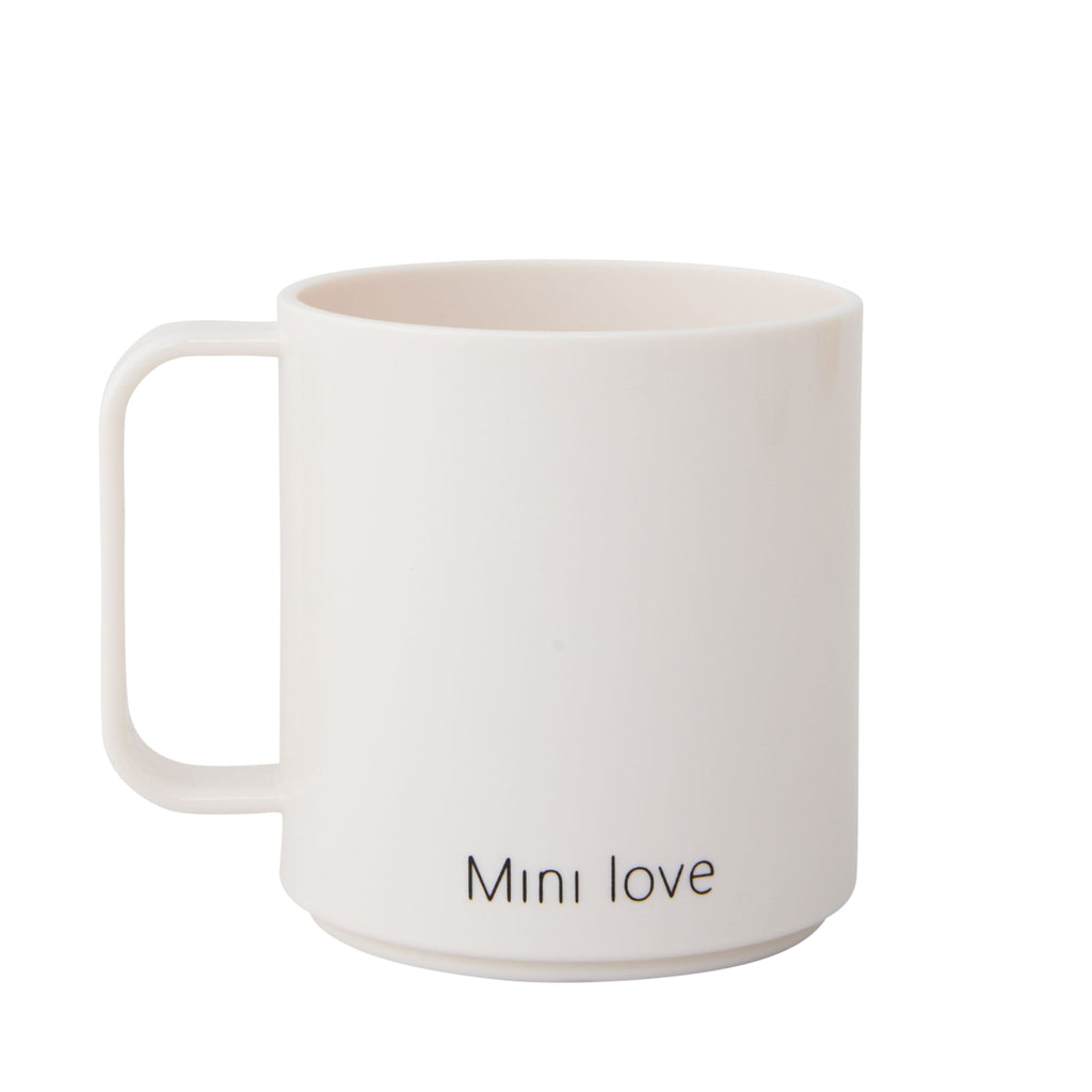 Design Letters Mini Love Mug with handle, beige
