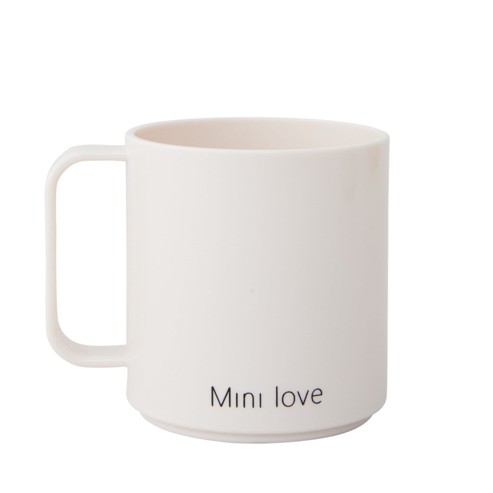 Design Letters Mini Love Mug with handle, beige