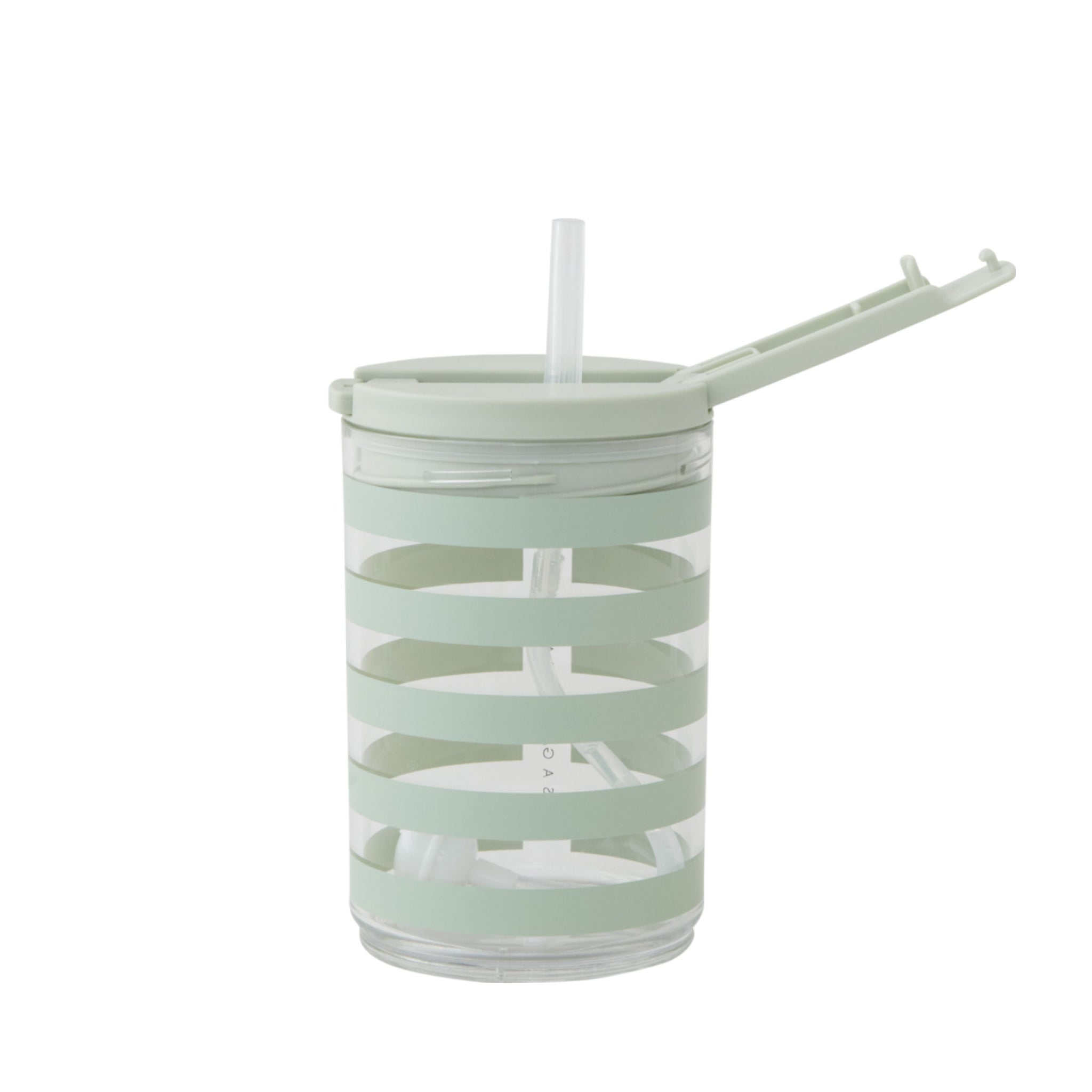 Design Letters Kids Straw Mug 330 ml, Light GR 端 N Striped